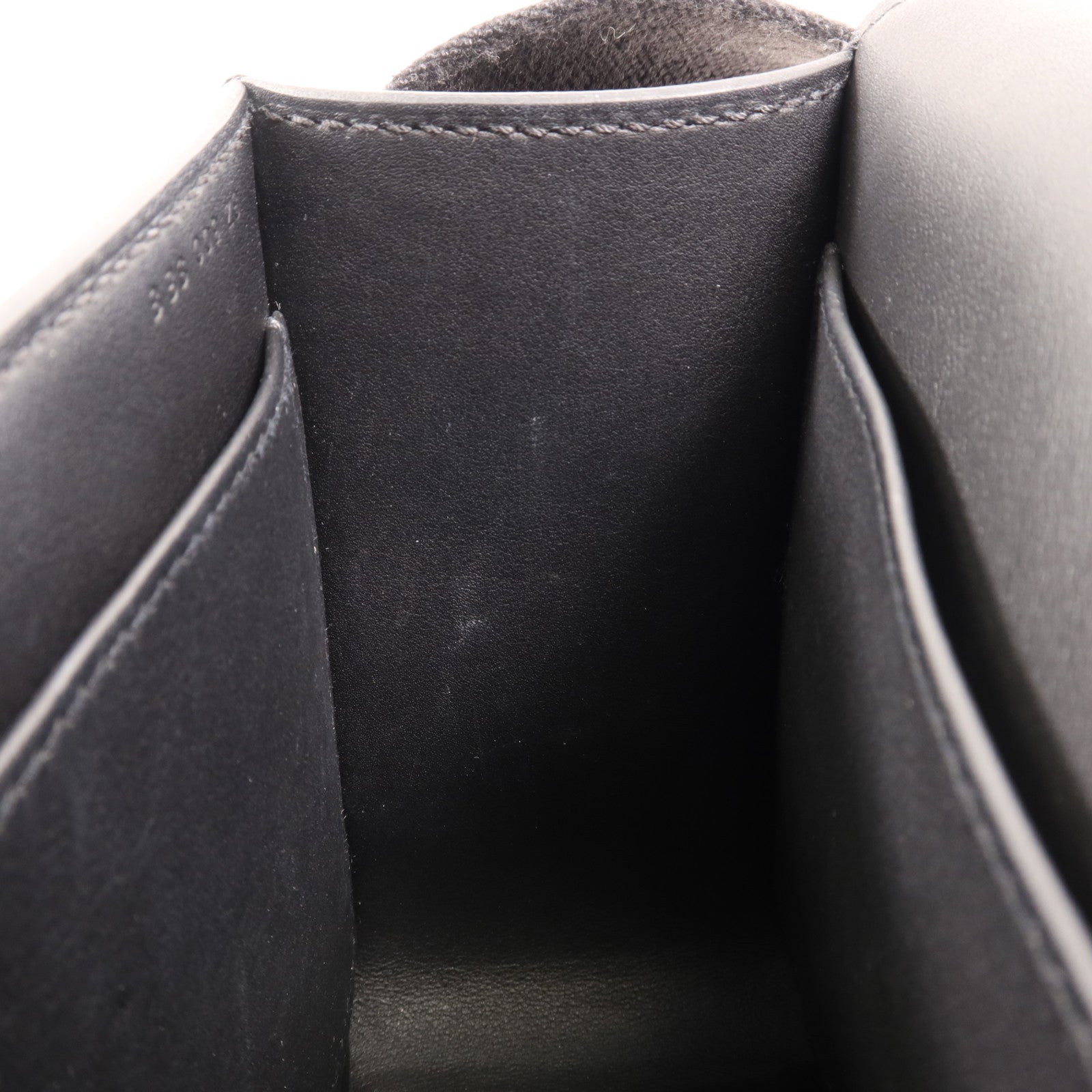 HERMES Chevre皮革Geta金扣肩背袋Noir