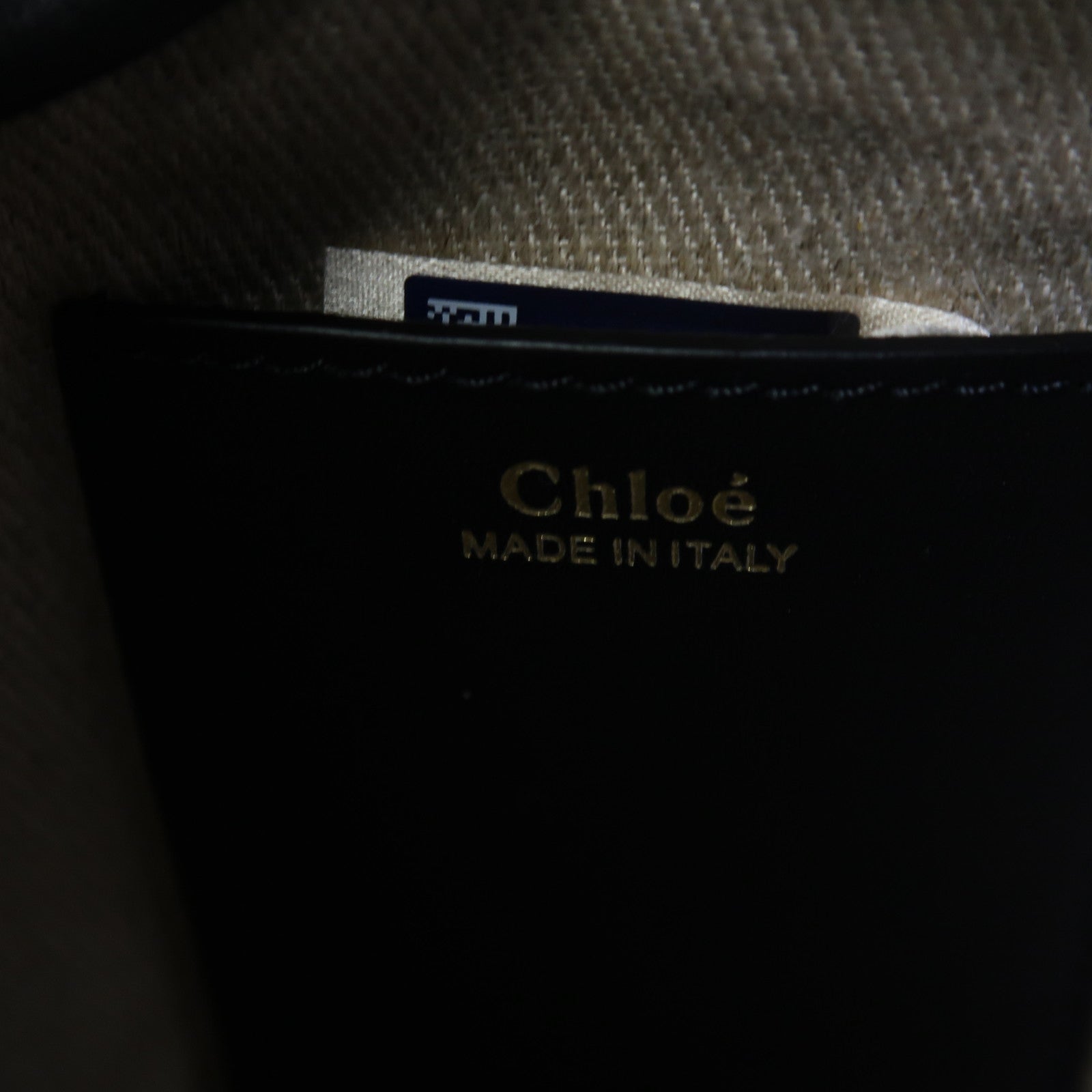 Chloe 牛皮皮革Sense Bucket Bag銀扣肩背袋黑色