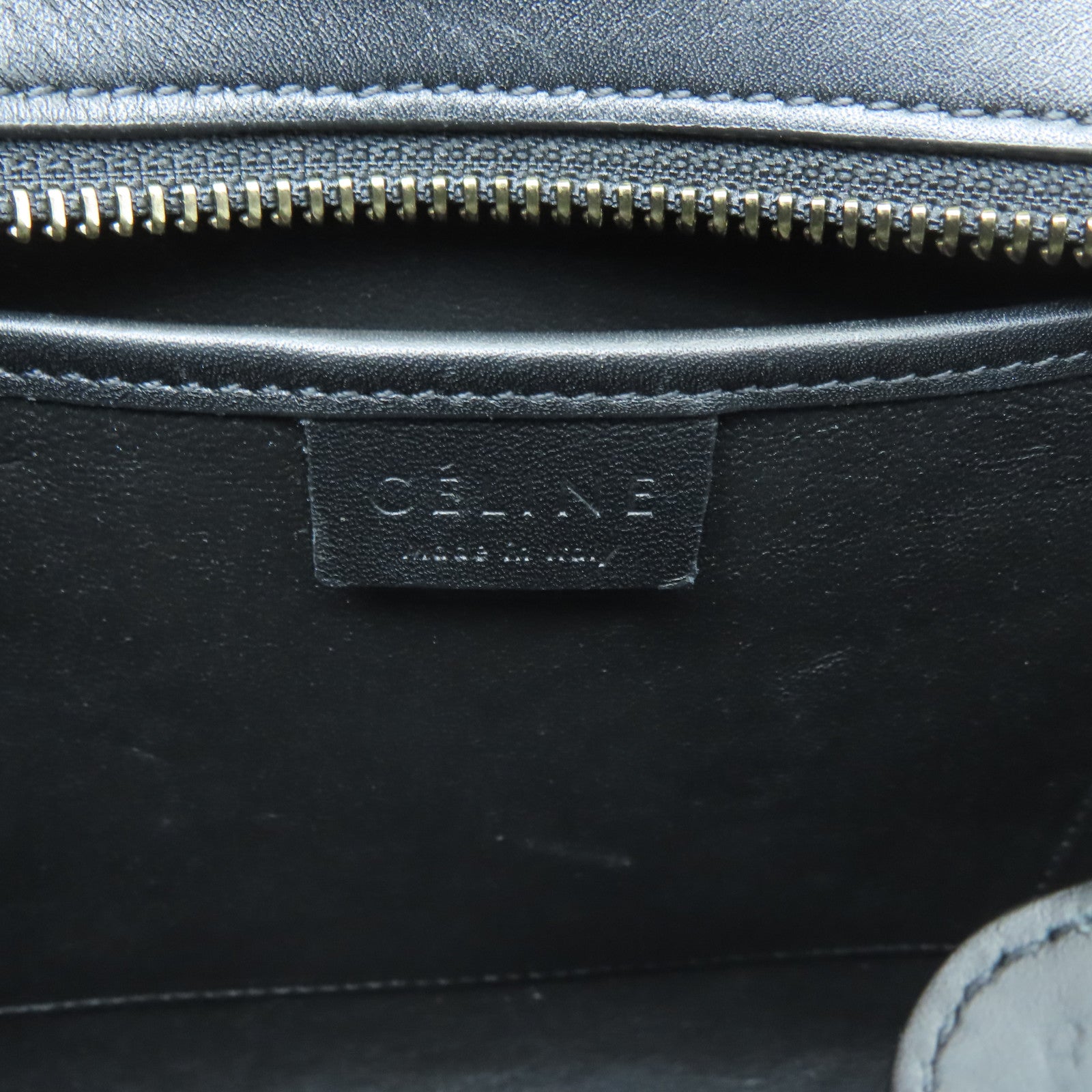 CELINE 【激減優惠】蛇皮皮革Nano Luggage金扣手挽肩背兩用袋灰色/黑色/啡色