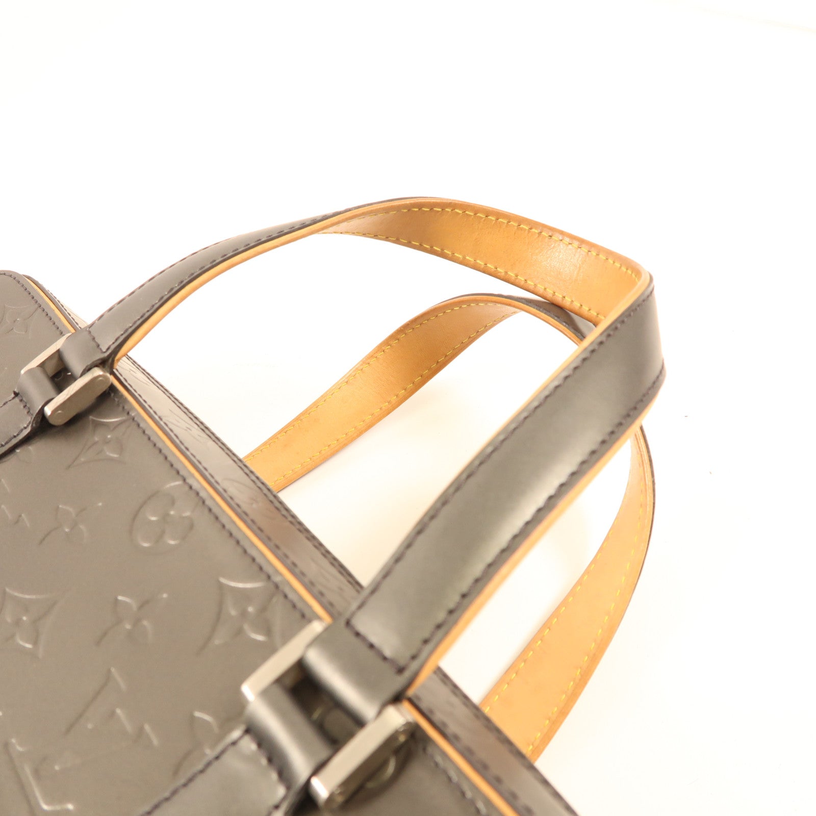 LOUIS VUITTON Monogram Mat Malden銀扣手挽袋