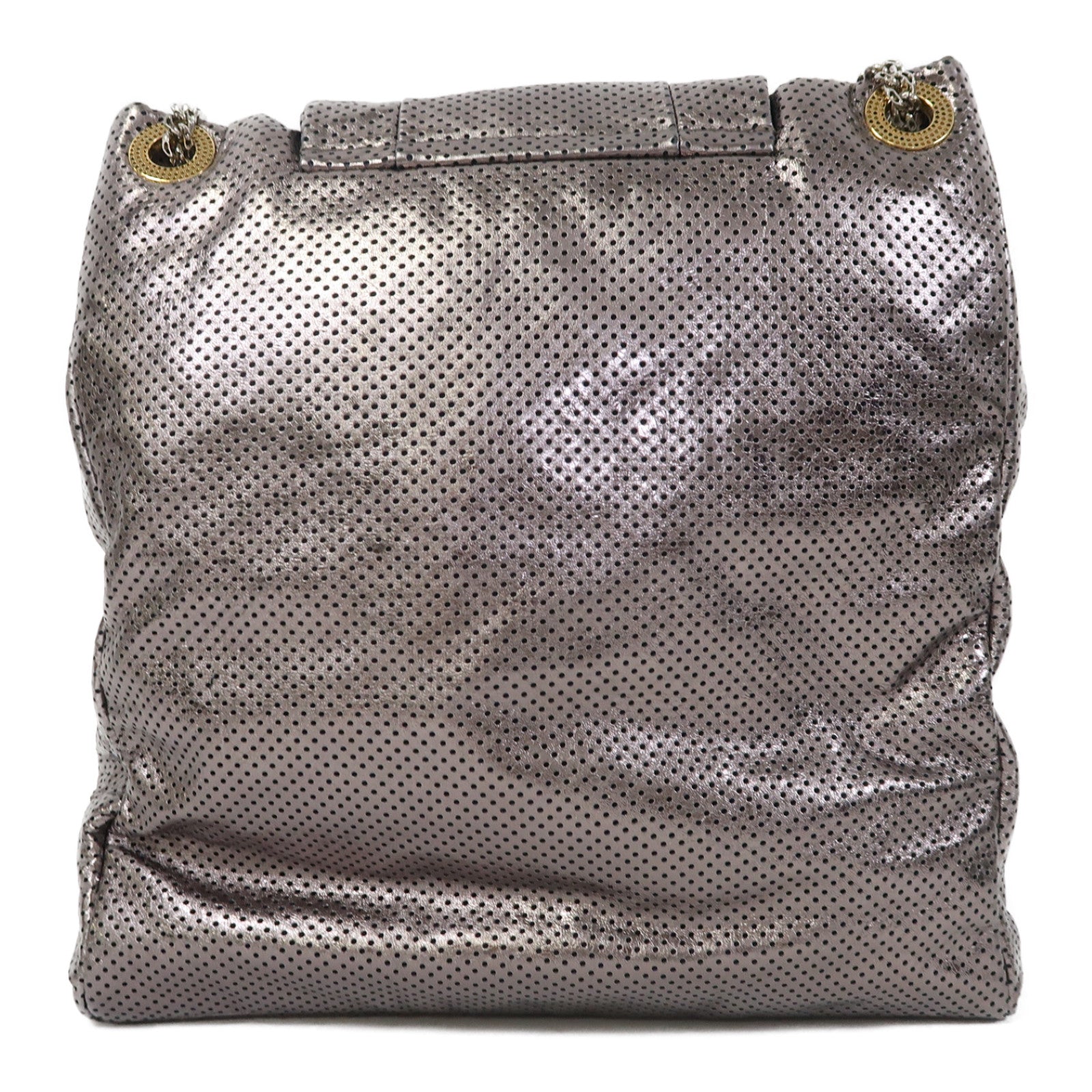 CHANEL 【激減優惠】皮革Reissue Metallic Bag金扣/銀扣鏈帶肩背袋銀色