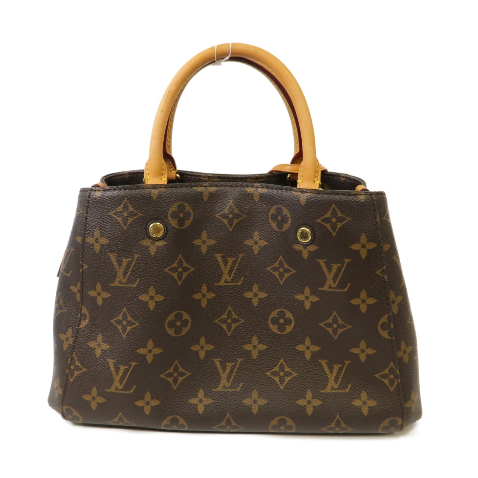 LOUIS VUITTON 【激減優惠】Monogram Montaigne BB金扣手挽肩背兩用袋啡色