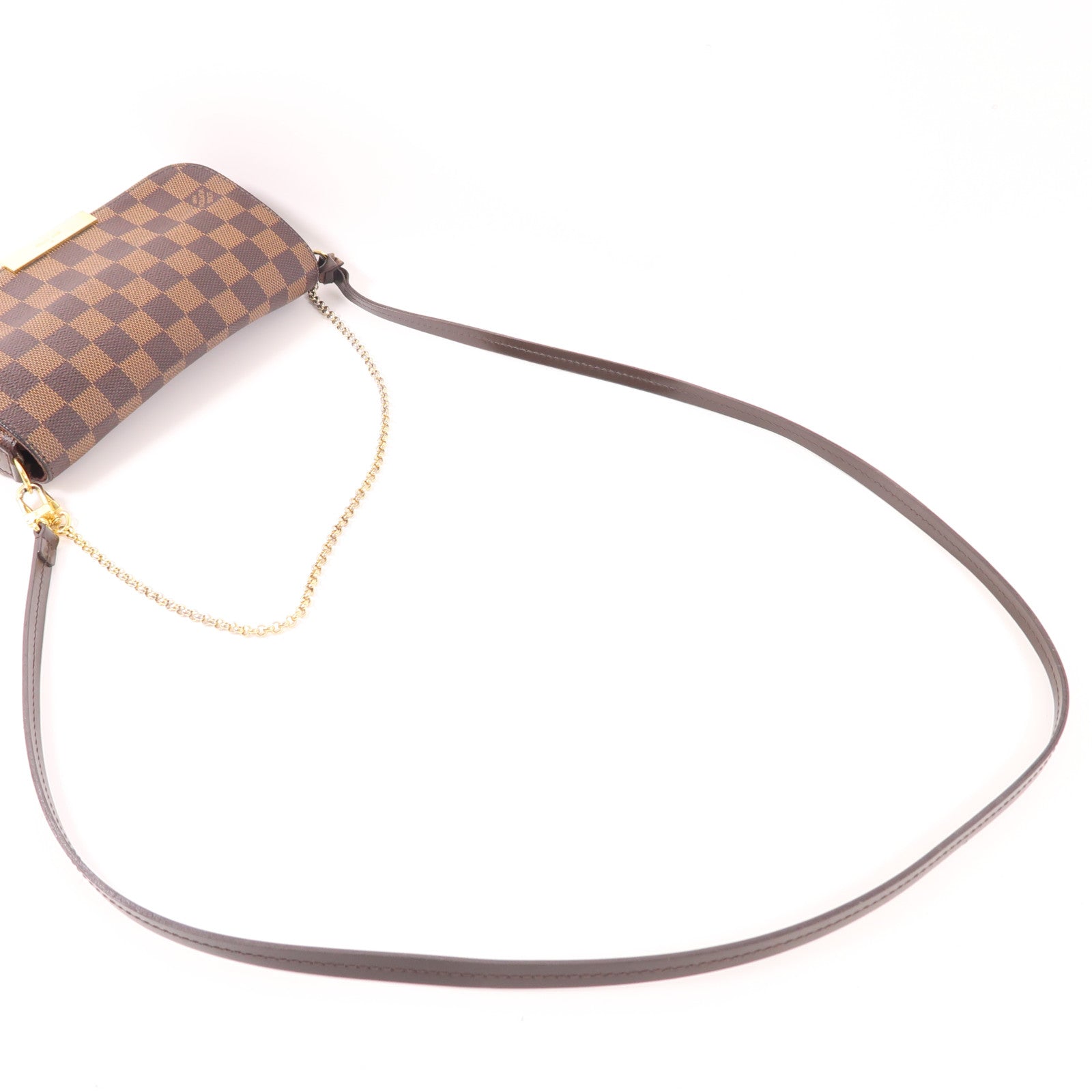 LOUIS VUITTON Damier Favorite PM金扣手挽肩背兩用袋
