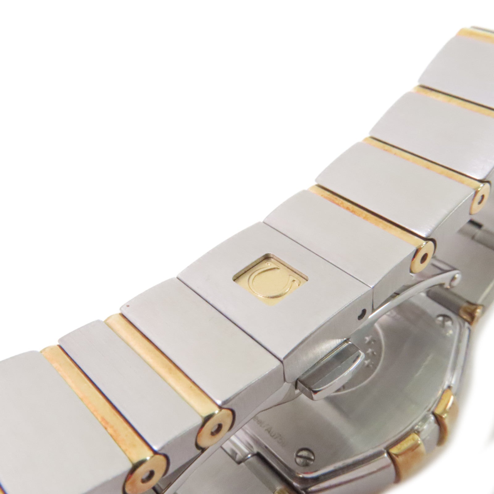 OMEGA Constellation 24mm Watch/18K黃金/不鏽鋼/鑽石自動機芯手錶白色/金色