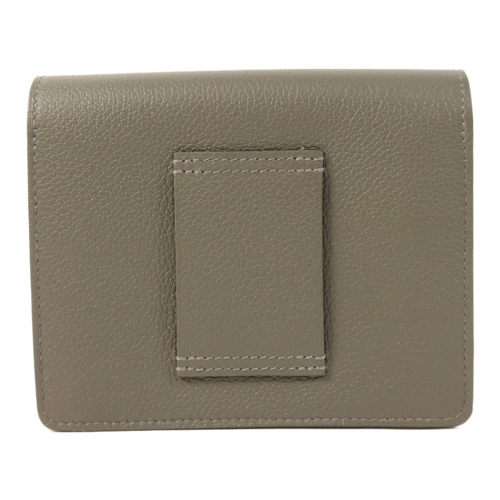 HERMES 【激減優惠】Evercolor皮革Roulis Slim金扣手拿包Gris Meyer