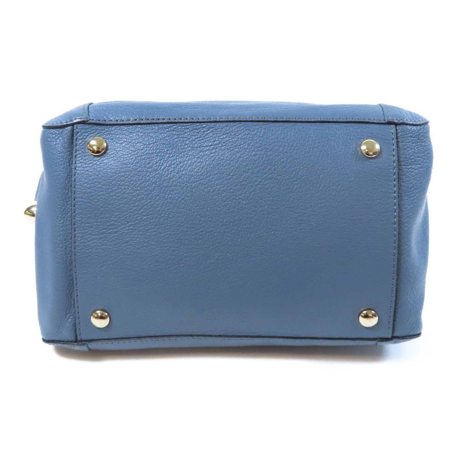 Chloe 【激減優惠】牛皮皮革2 Way Shoulder Bag金扣手挽肩背兩用袋藍色