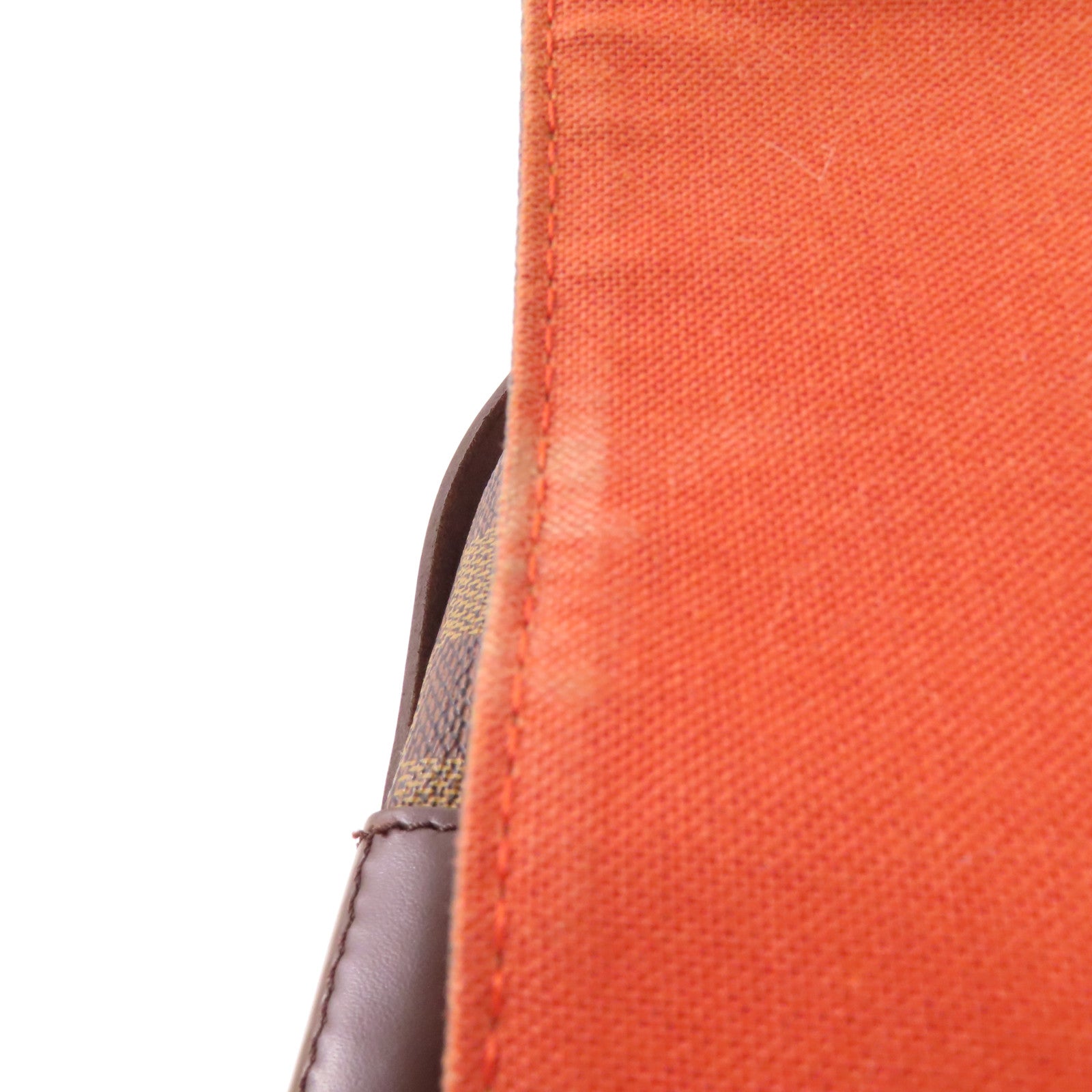 LOUIS VUITTON Damier Naviglio金扣肩背袋棕色