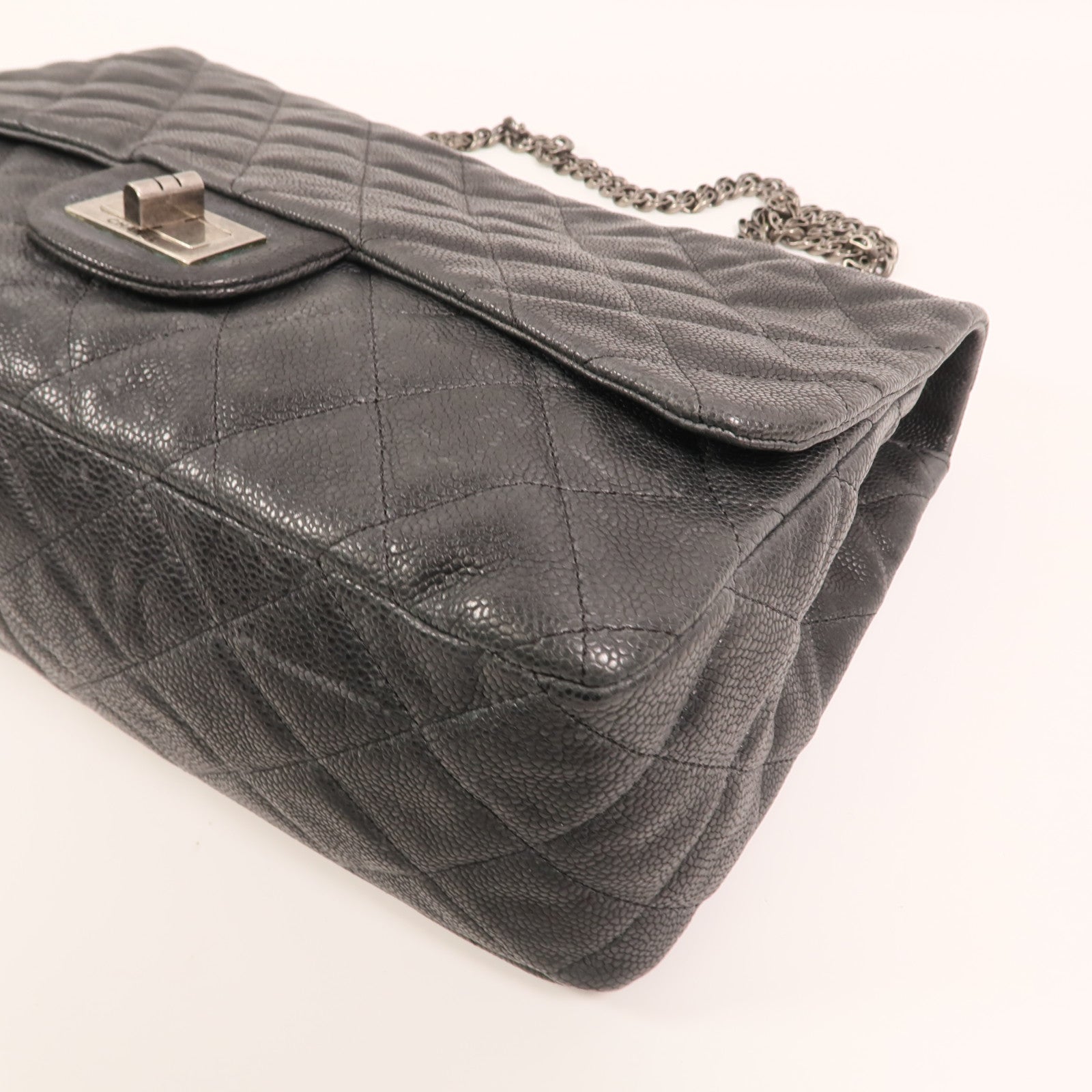 CHANEL 牛皮皮革2.55 Flap Bag鏈帶肩背袋