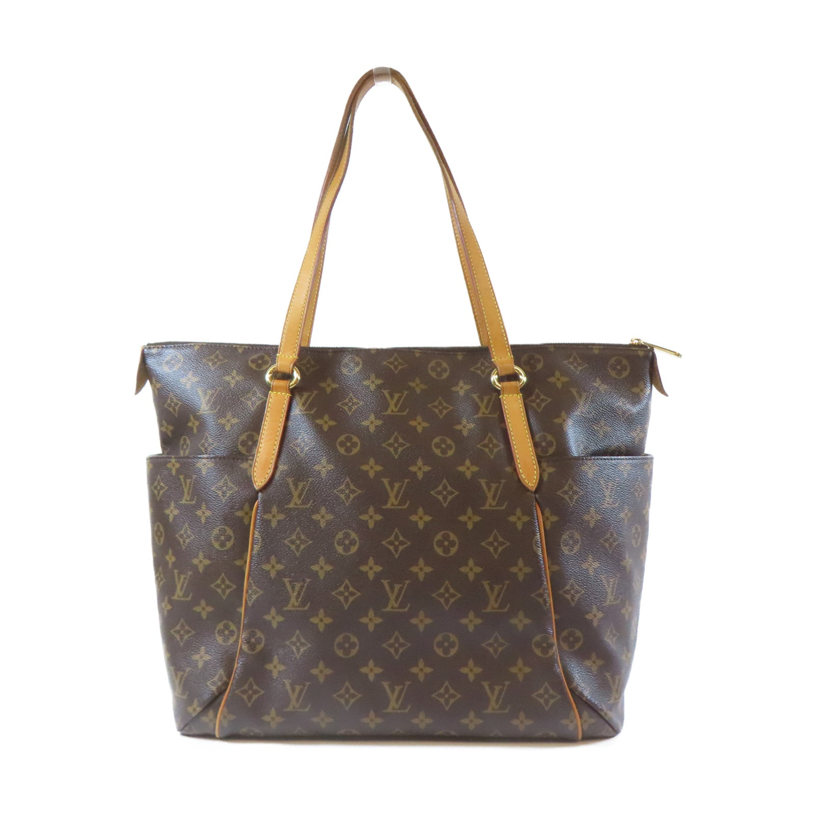 LOUIS VUITTON Monogram Totally GM Shoulder Bag金扣肩背袋啡色