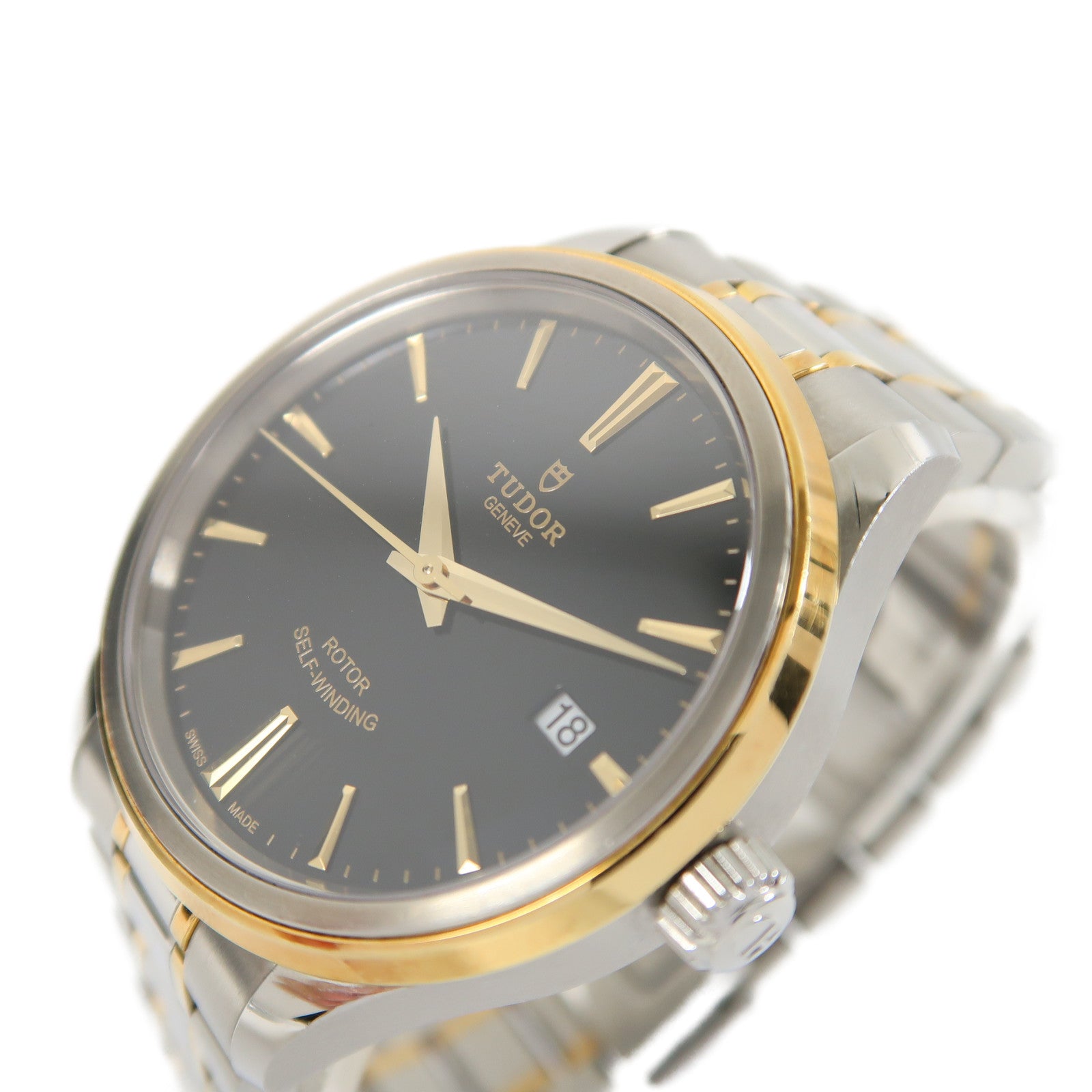 TUDOR Style不鏽鋼手錶自動機芯黑色