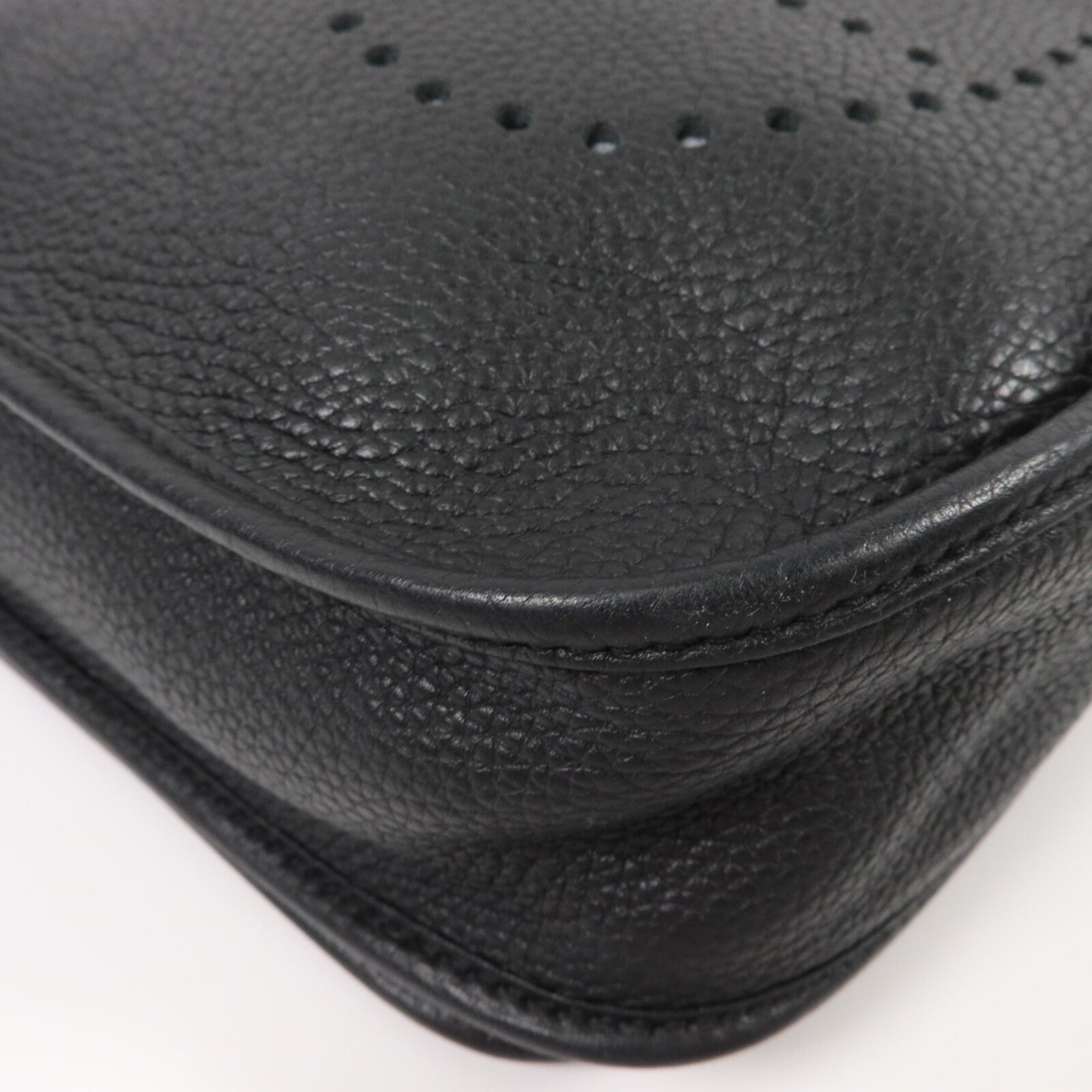 HERMES Clemence皮革Evelyne PM 肩背袋Noir