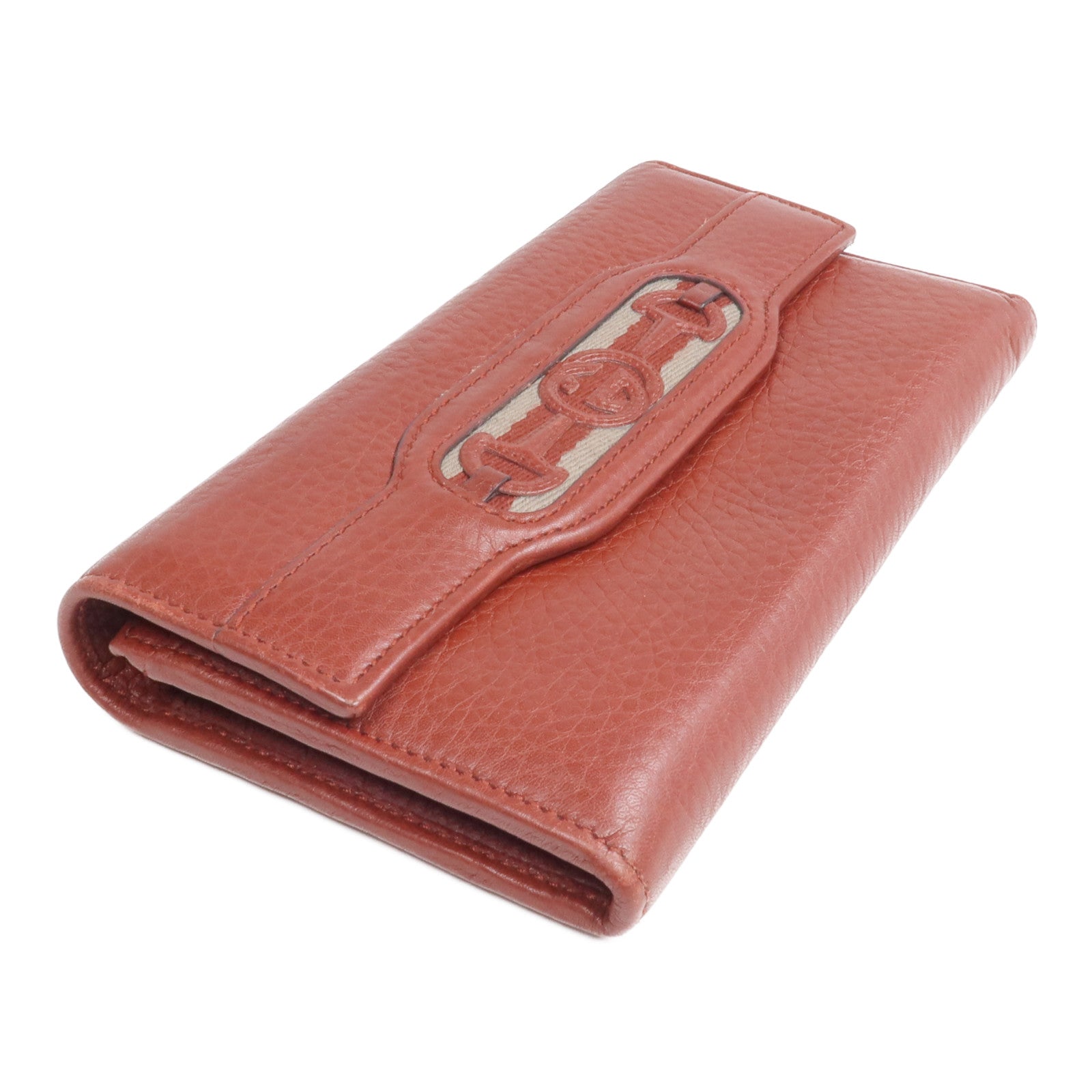 GUCCI 牛皮皮革Long Wallet金扣長錢包