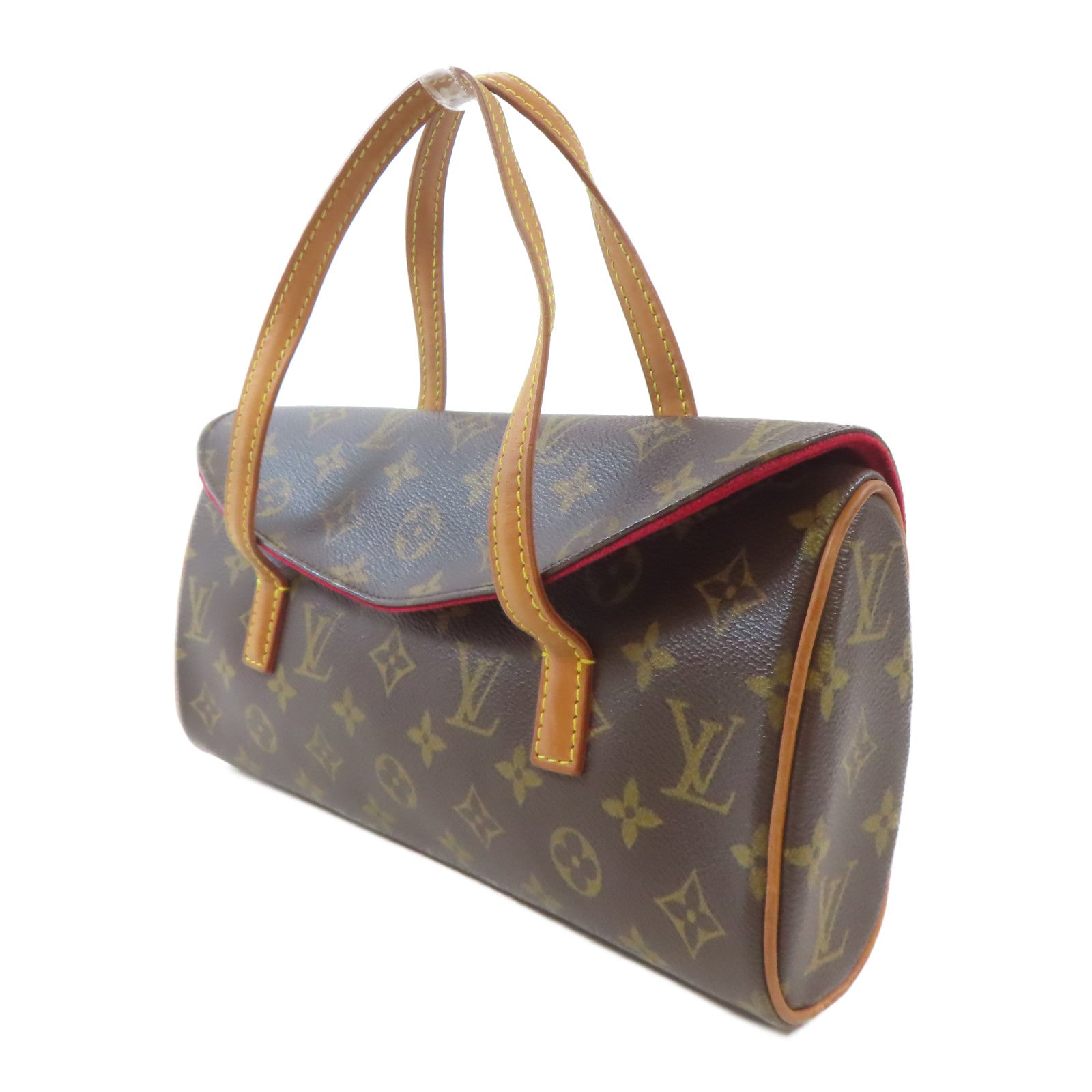 LOUIS VUITTON Monogram Sonatine金扣手挽袋啡色