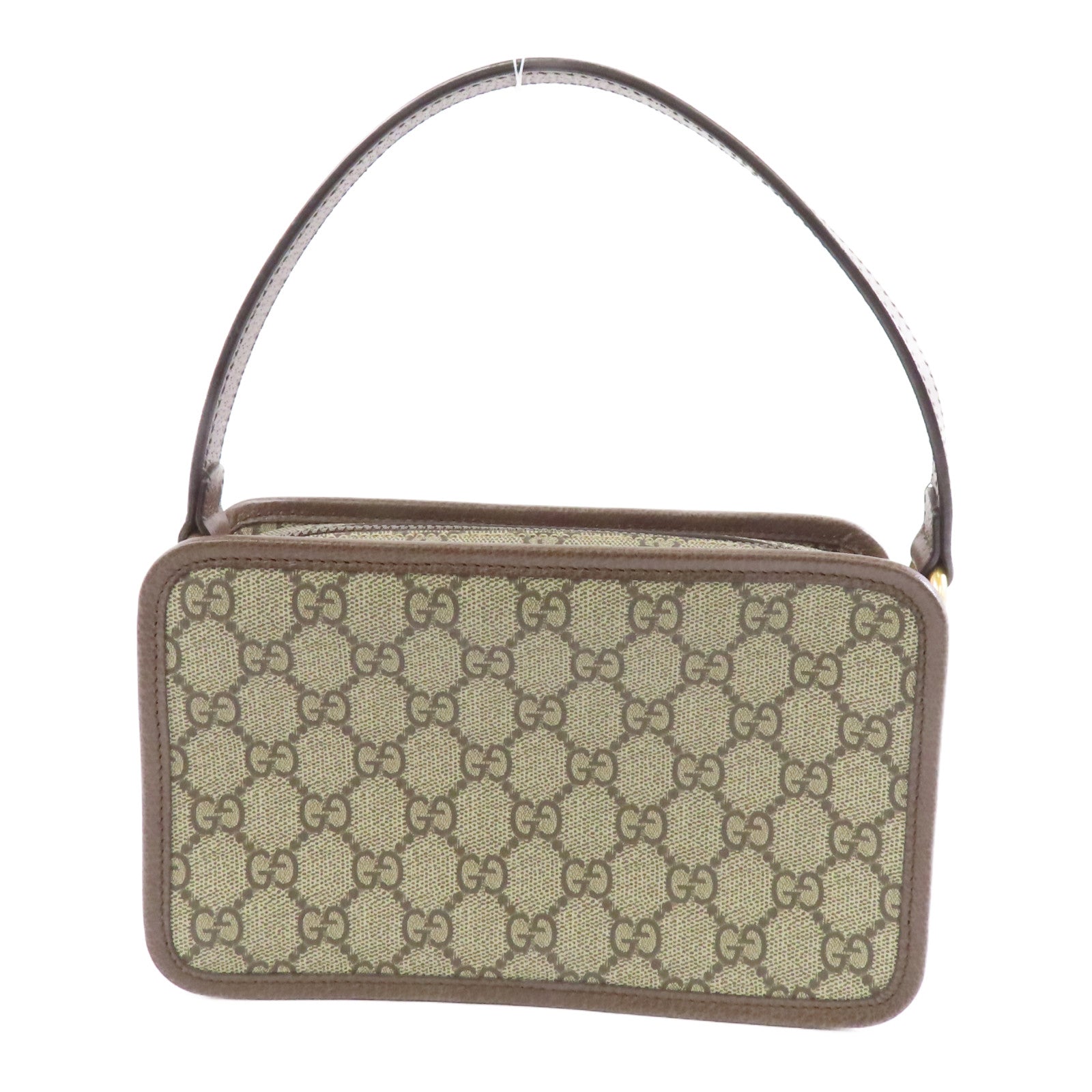 GUCCI 塗層帆布GG Superme Ophidia金扣手挽肩背兩用袋啡色