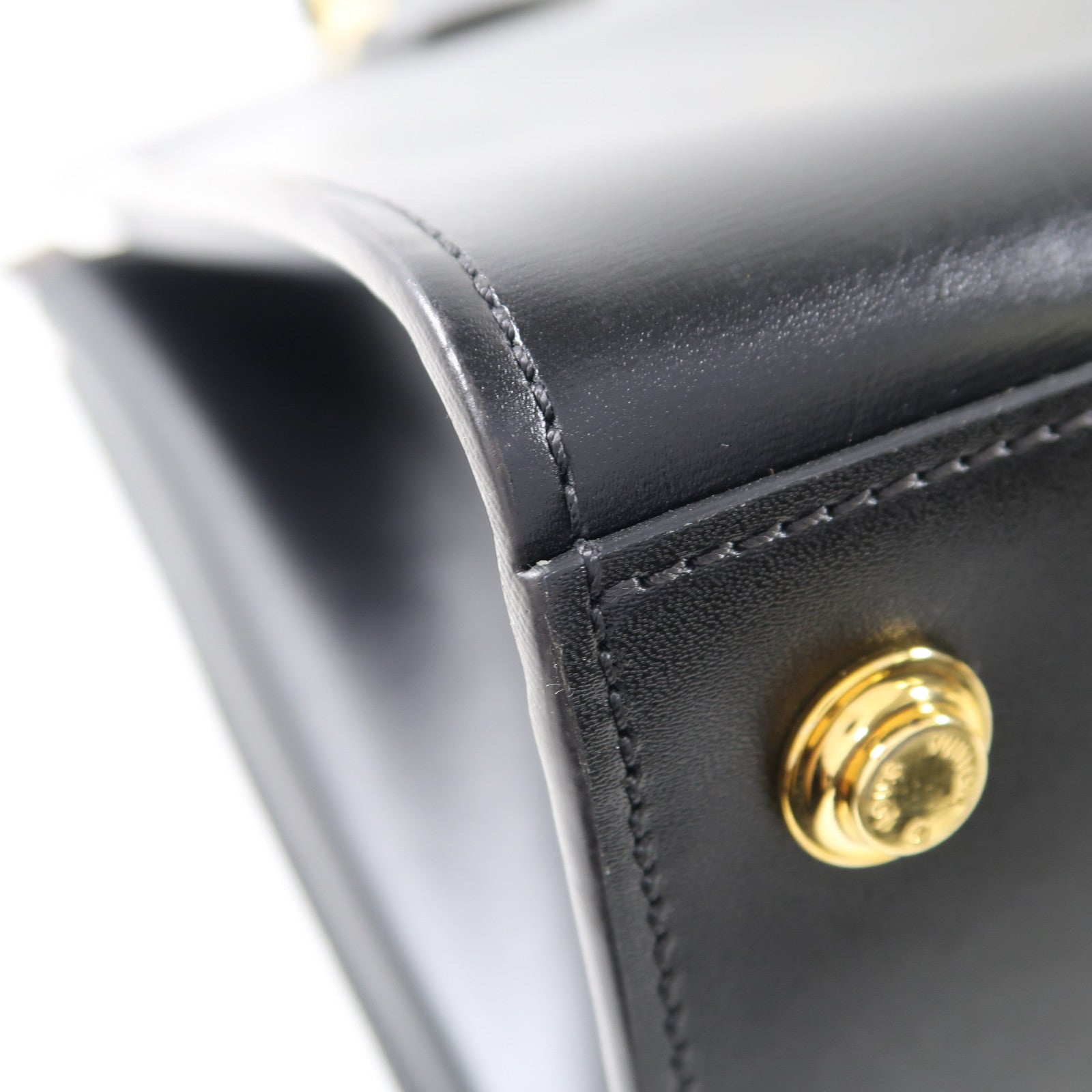 LOUIS VUITTON Monogram City Steamer MM金扣手挽肩背兩用袋黑色/啡色