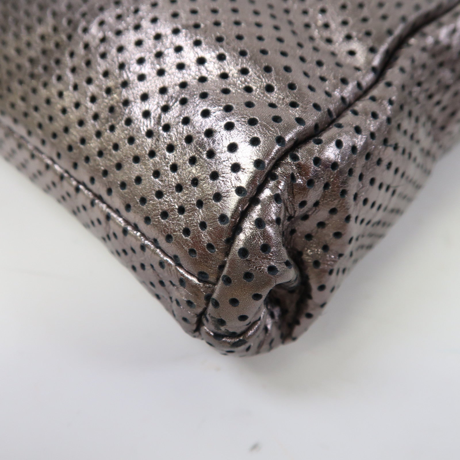 CHANEL 【激減優惠】皮革Reissue Metallic Bag金扣/銀扣鏈帶肩背袋銀色