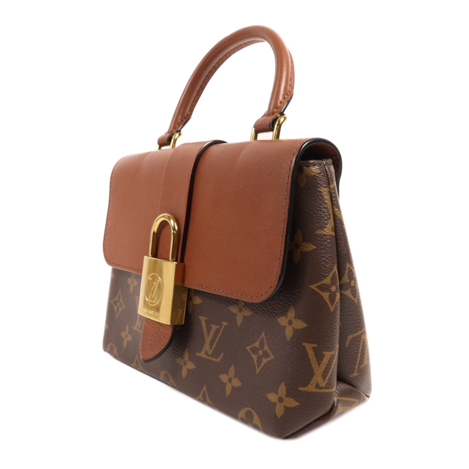 LOUIS VUITTON Monogram Locky BB金扣手挽肩背兩用袋