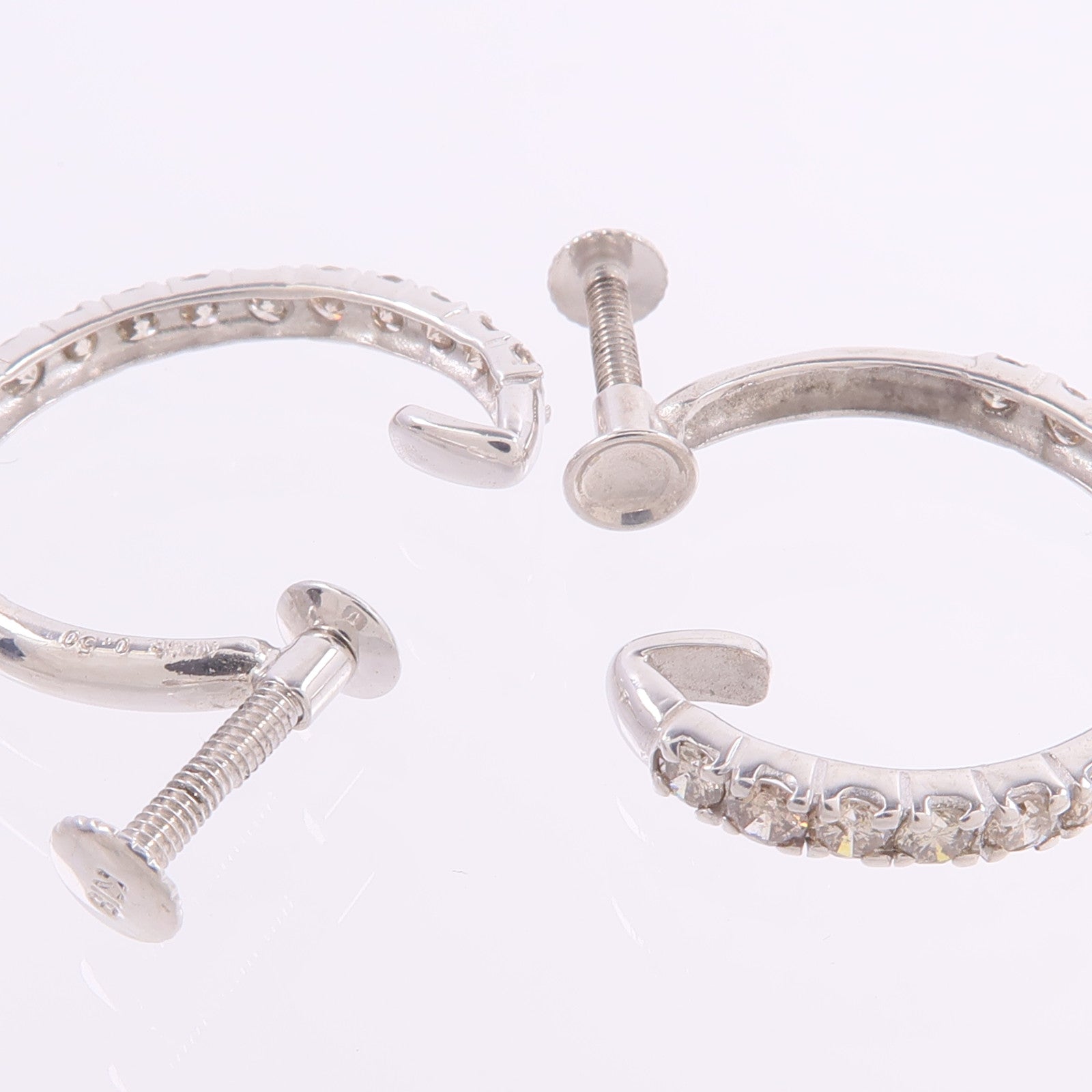 JEWELRY 18K白金Diamond Earrings鑽石耳環