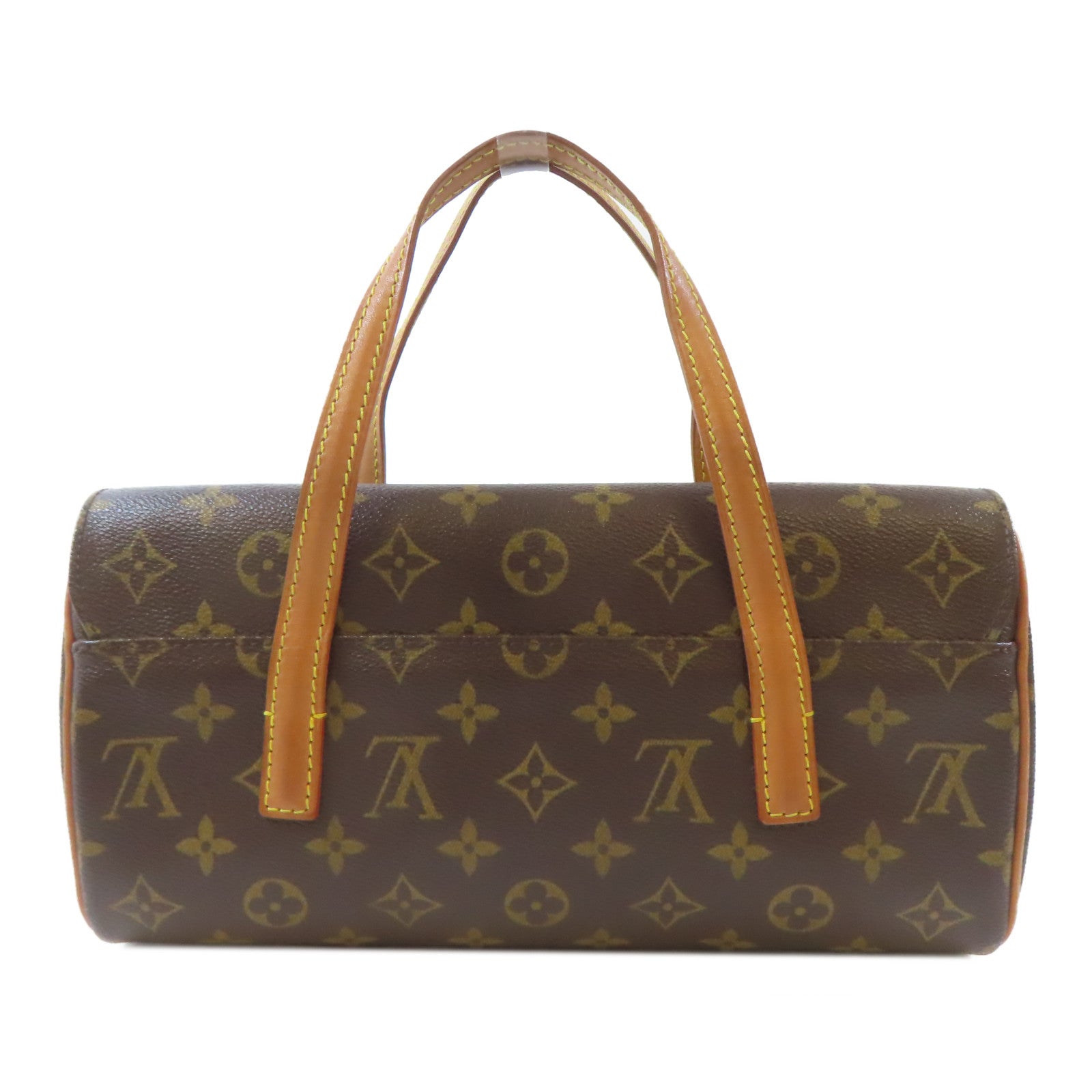LOUIS VUITTON Monogram Sonatine金扣手挽袋啡色