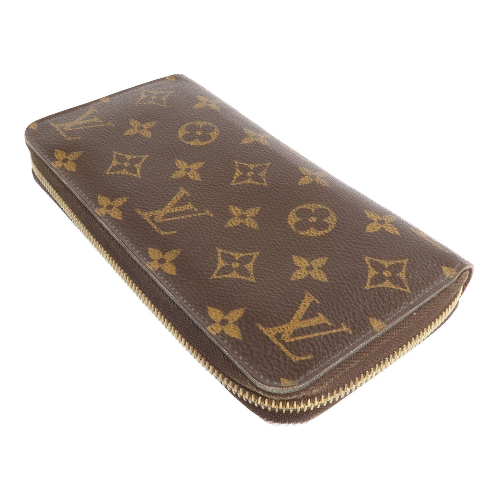 LOUIS VUITTON Monogram Zipper Long Wallet金扣長錢包