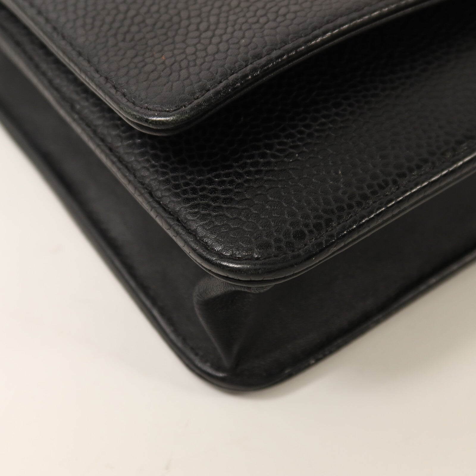 CHANEL 牛皮皮革Timeless CC Wallet On Chain銀扣鏈帶肩背袋
