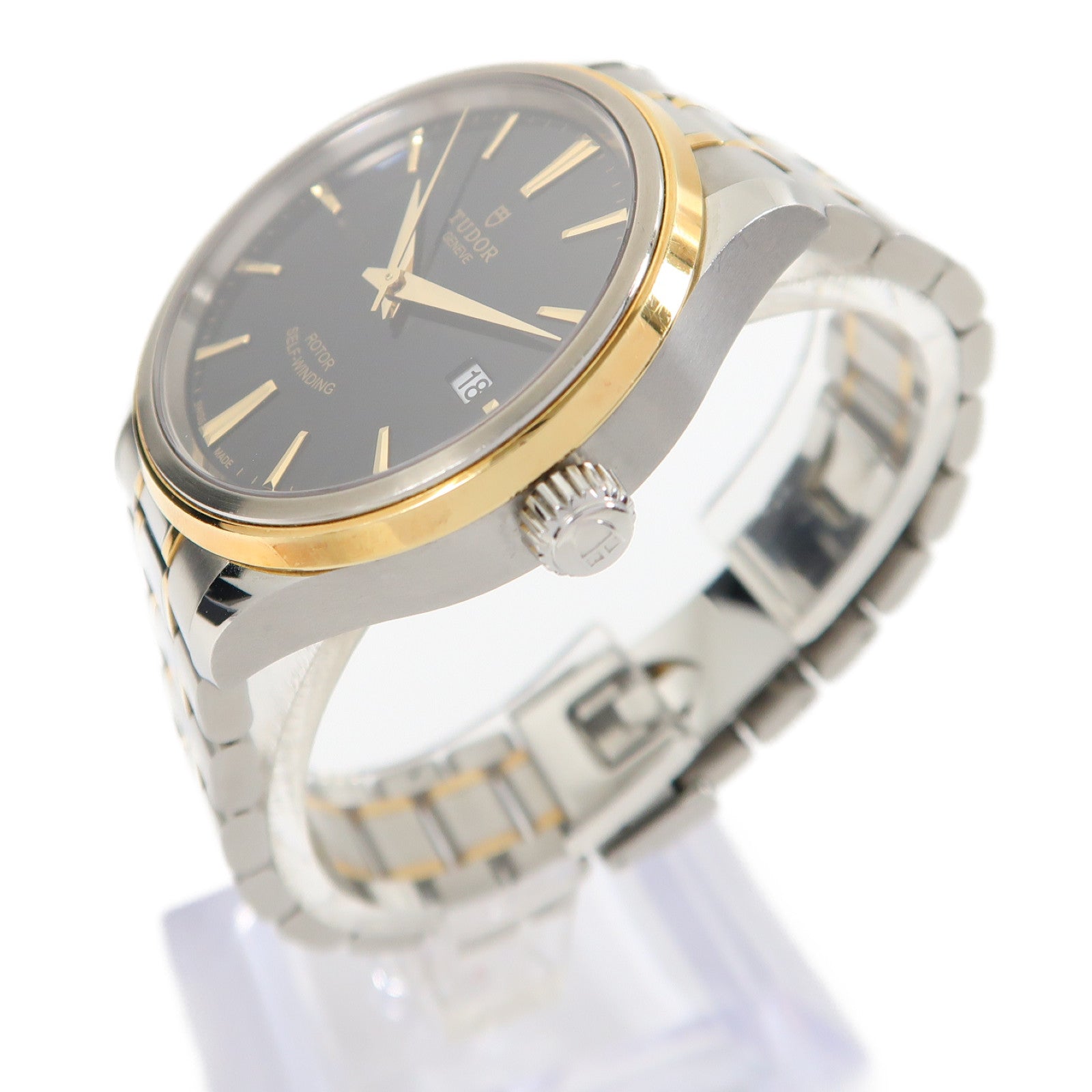 TUDOR Style不鏽鋼手錶自動機芯黑色