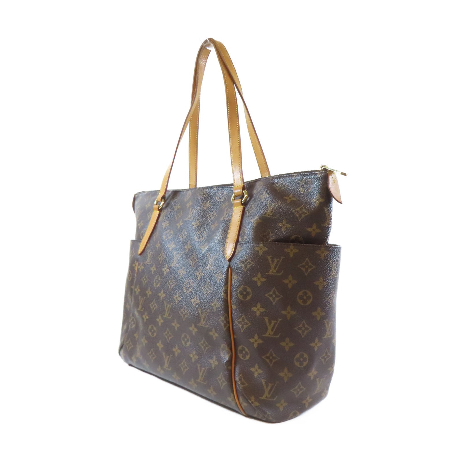 LOUIS VUITTON Monogram Totally GM Shoulder Bag金扣肩背袋啡色