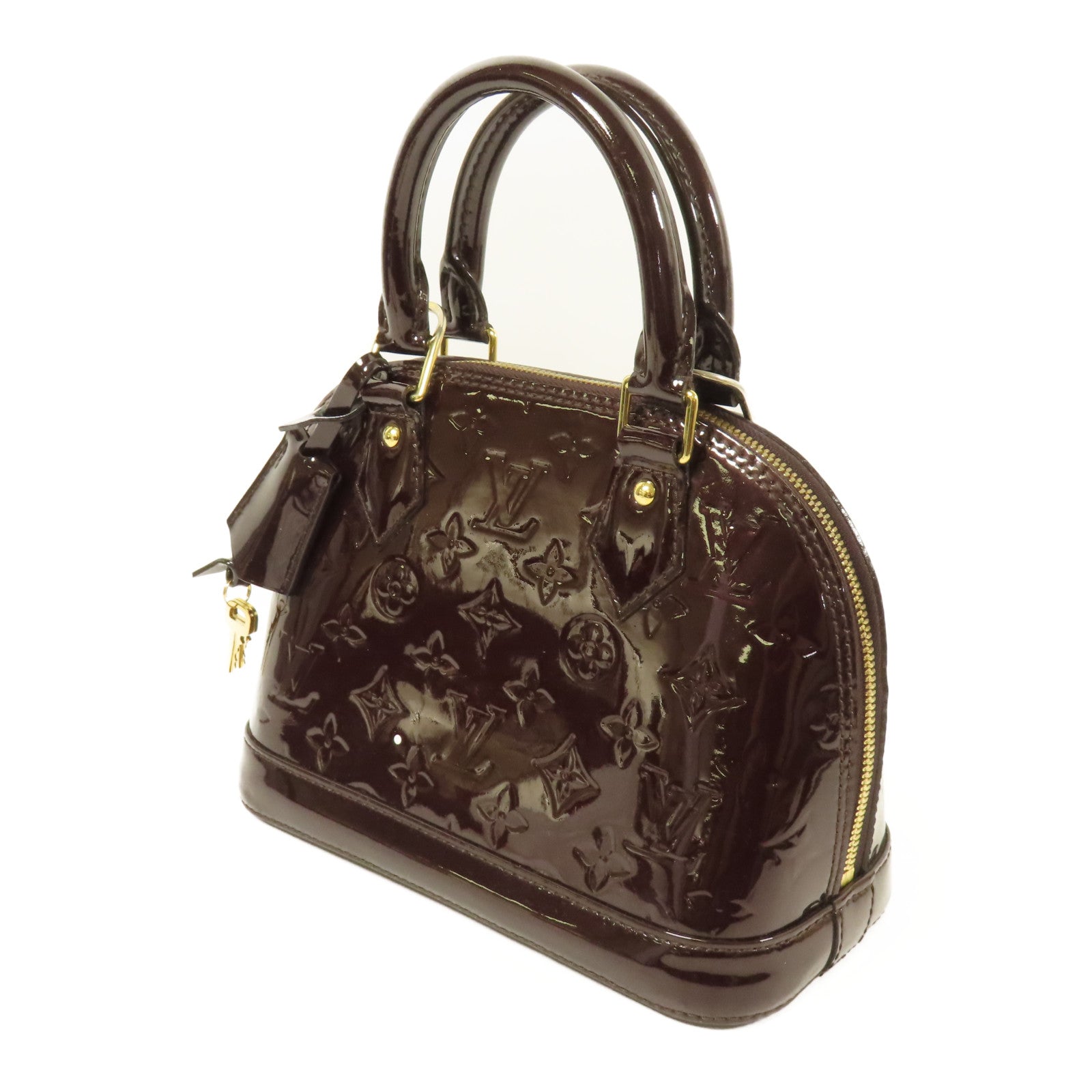 LOUIS VUITTON Vernis Alma BB金扣手挽肩背兩用袋