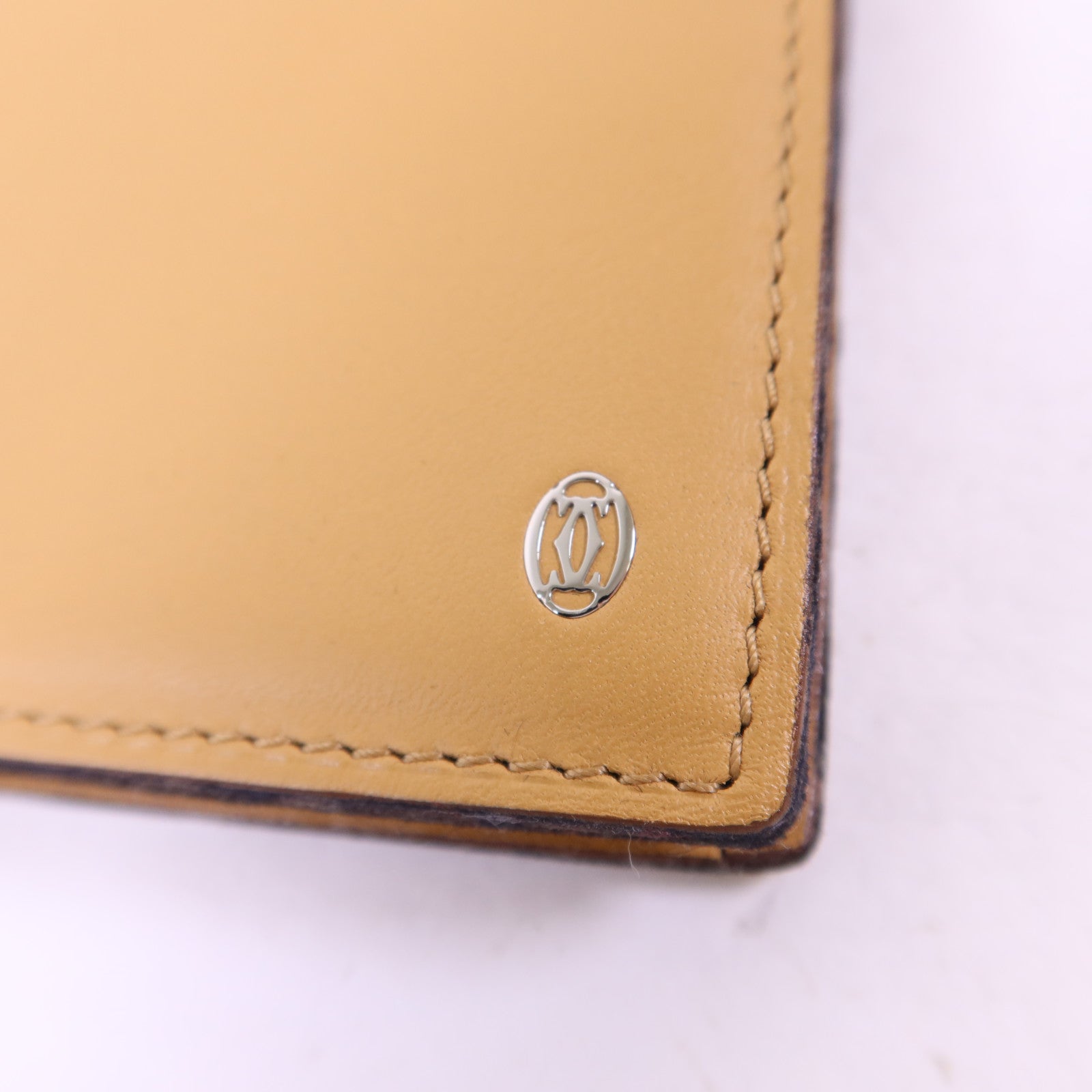 CARTIER 牛皮皮革Bifold Wallet銀扣長錢包
