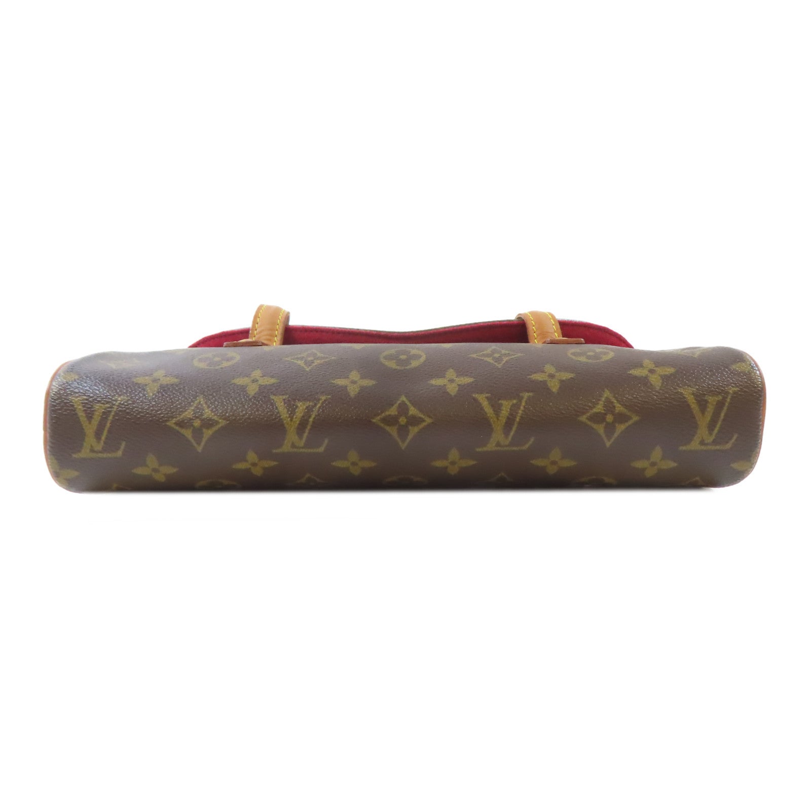 LOUIS VUITTON Monogram Sonatine金扣手挽袋啡色