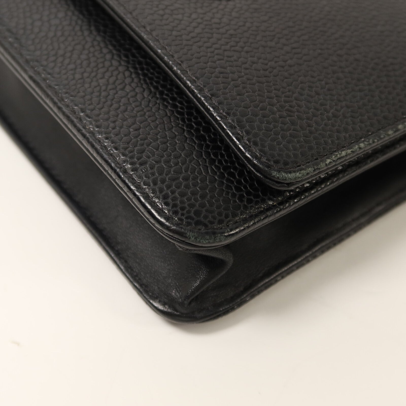 CHANEL 牛皮皮革Timeless CC Wallet On Chain銀扣鏈帶肩背袋