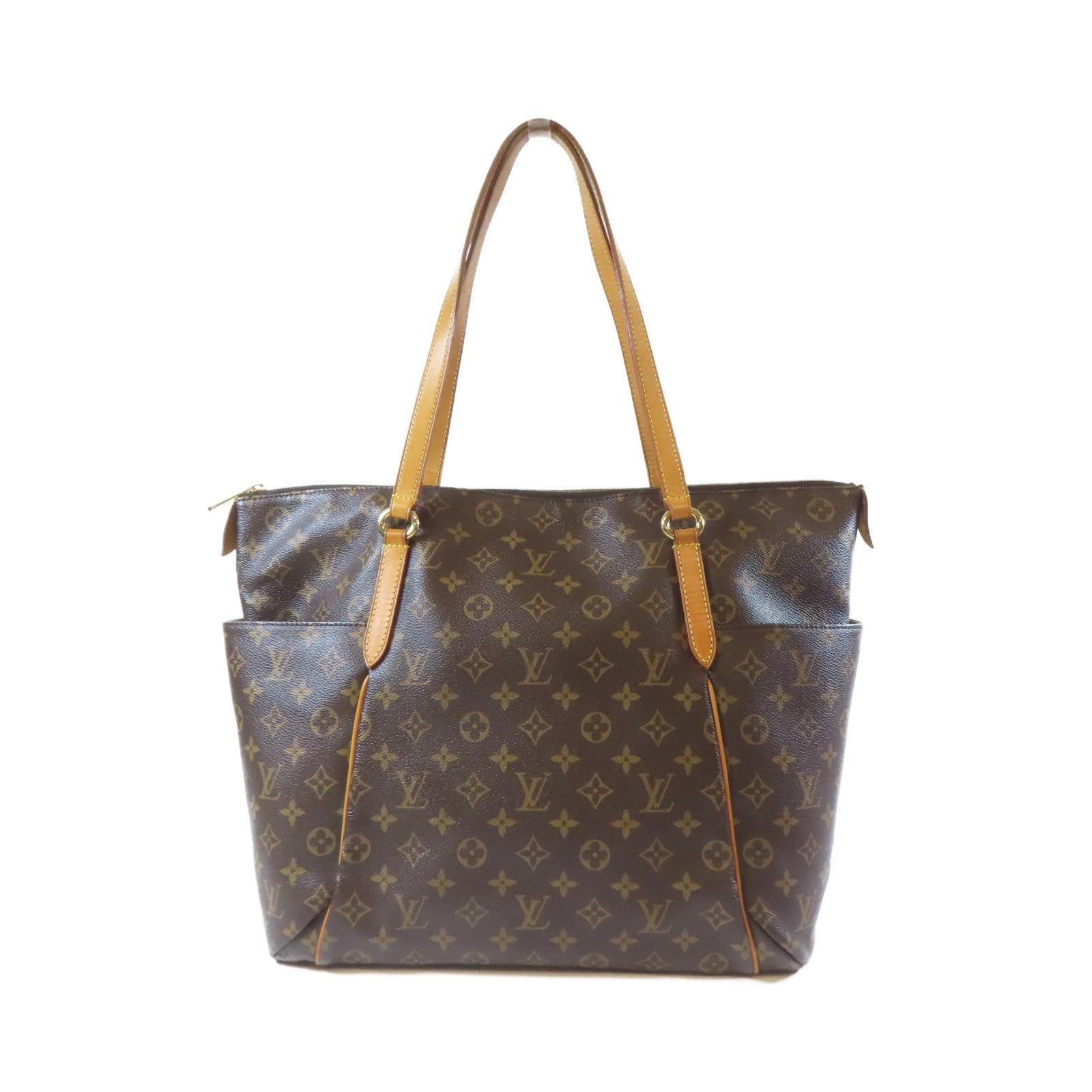 LOUIS VUITTON Monogram Totally GM Shoulder Bag金扣肩背袋啡色