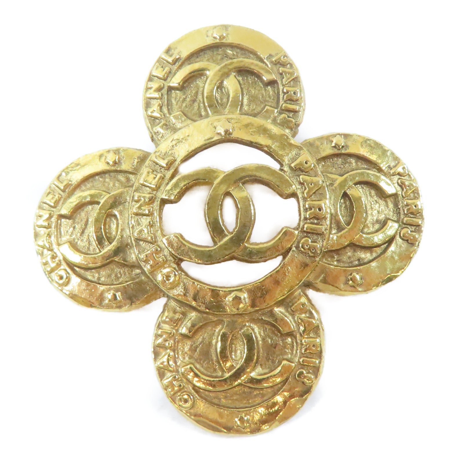 CHANEL 金屬Brooch胸針金色