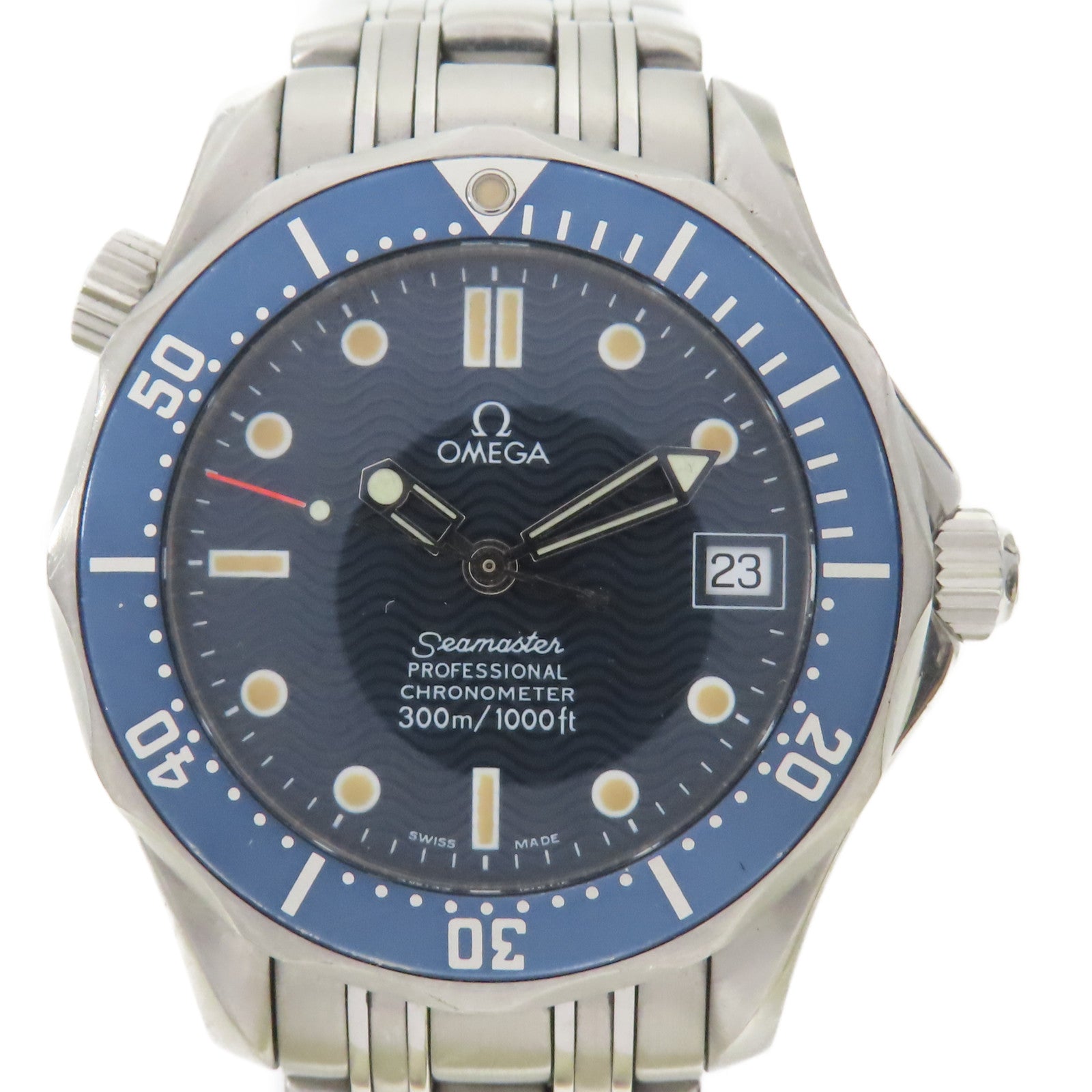 OMEGA Seamaster不鏽鋼手錶自動機芯藍色