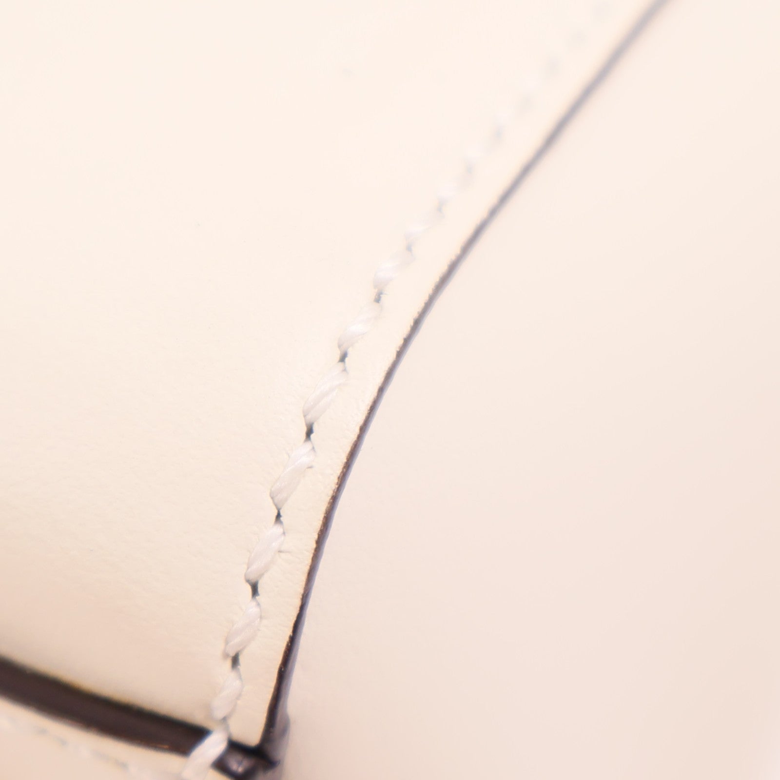 FENDI GHW Dotcom Bag Shoulder Bag 8BN299 Calfskin Leather White