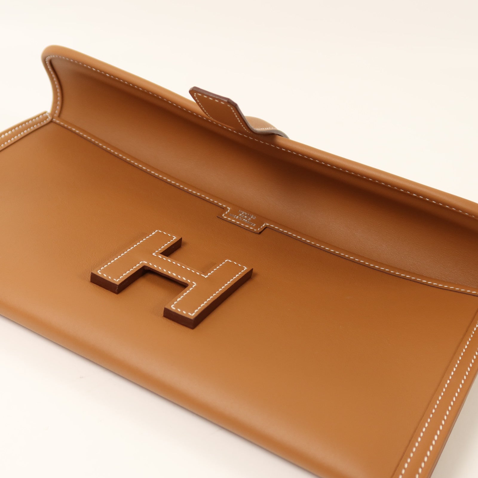 HERMES Swift皮革Jige Elan 29手拿包Gold