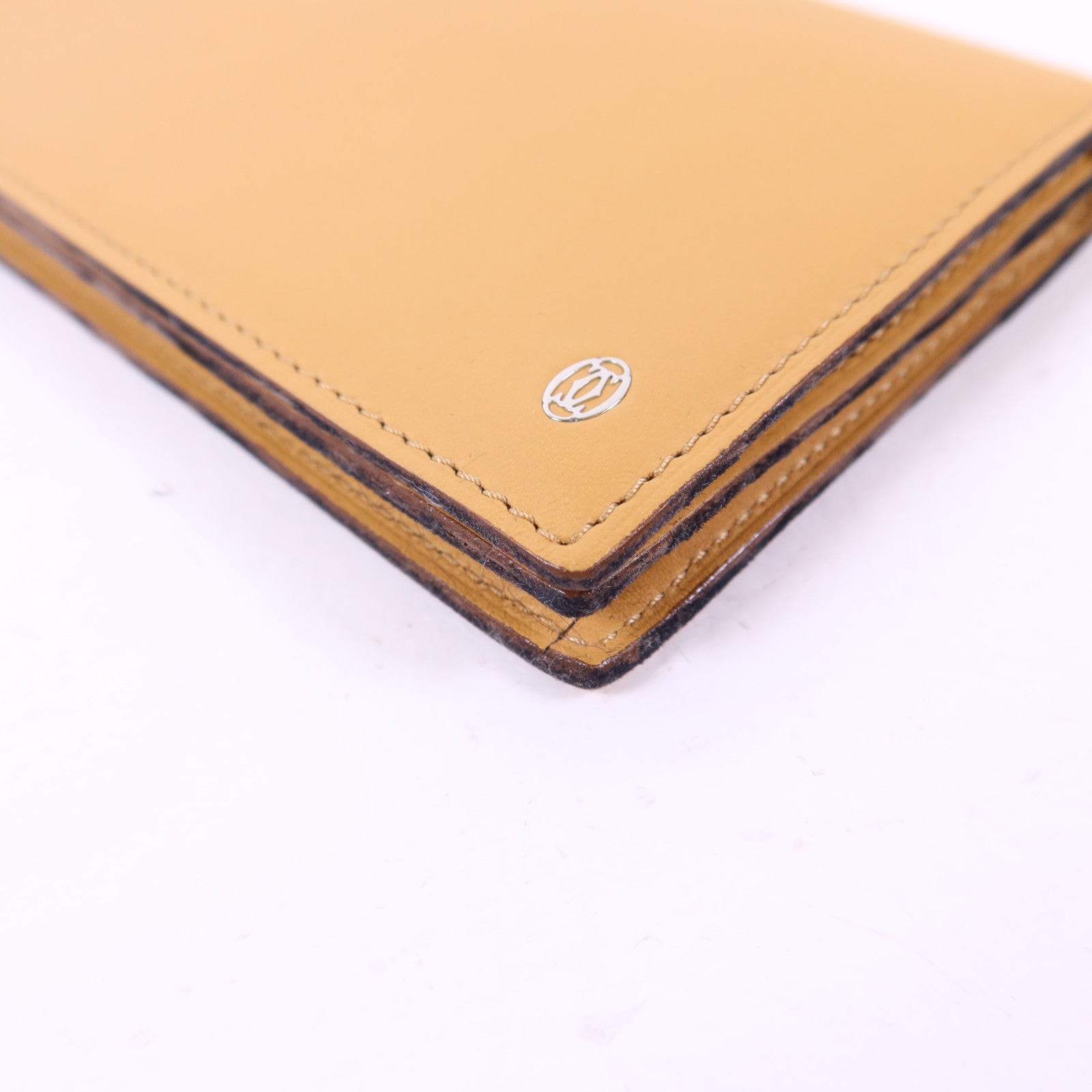 CARTIER 牛皮皮革Bifold Wallet銀扣長錢包