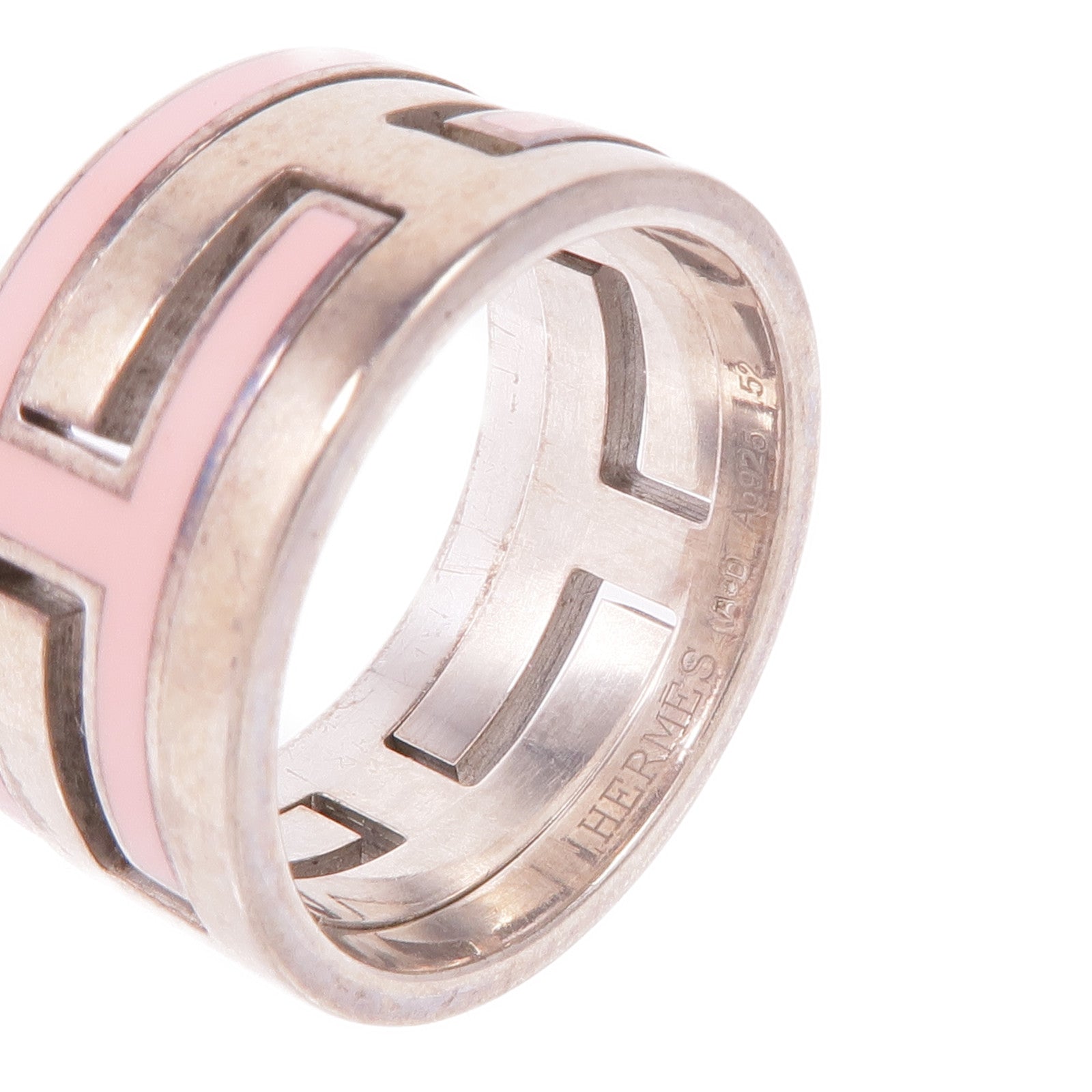 HERMES 925純銀Move H Ring戒指Hermes#52/US#6