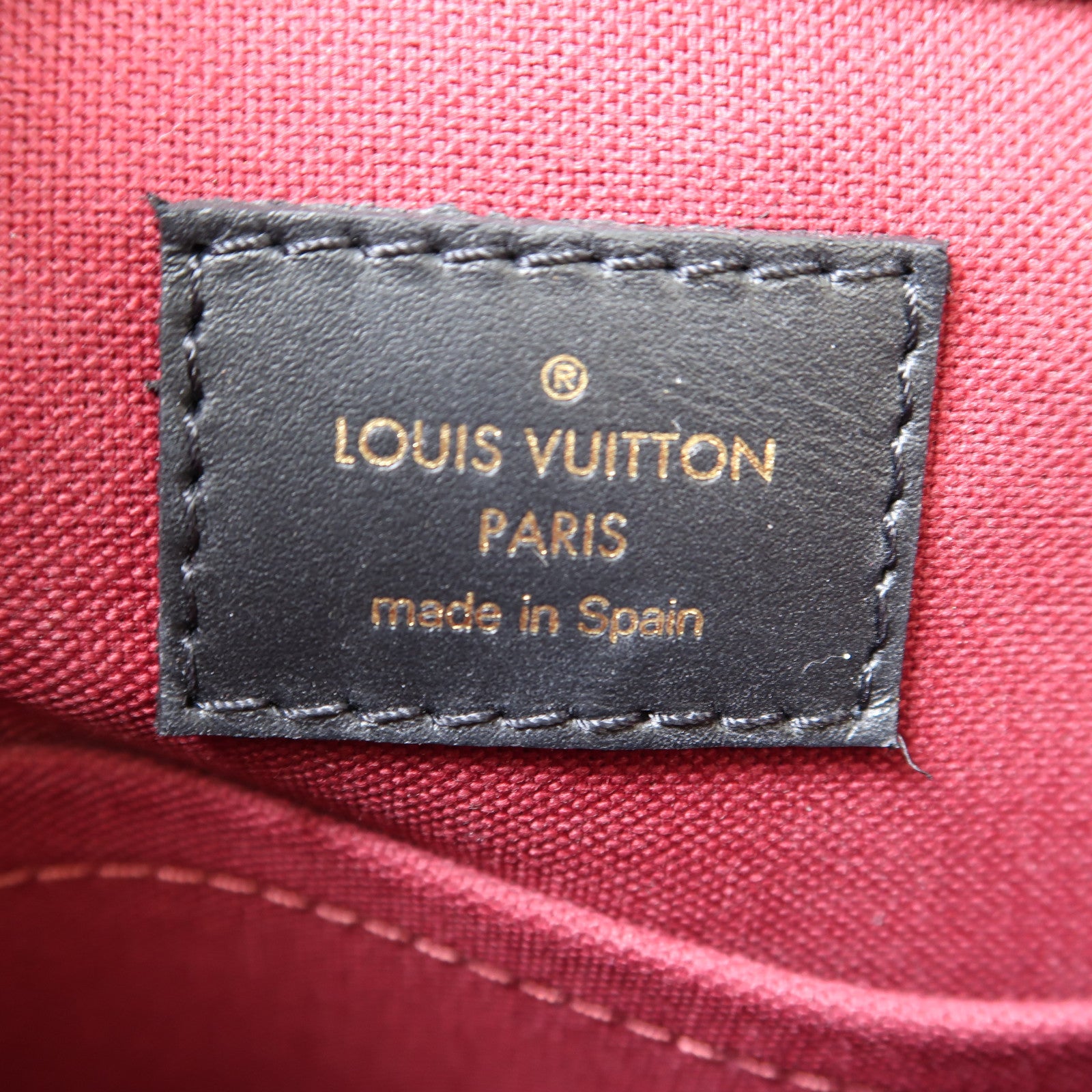LOUIS VUITTON Monogram Montsouris BB金扣背包棕色/黑色