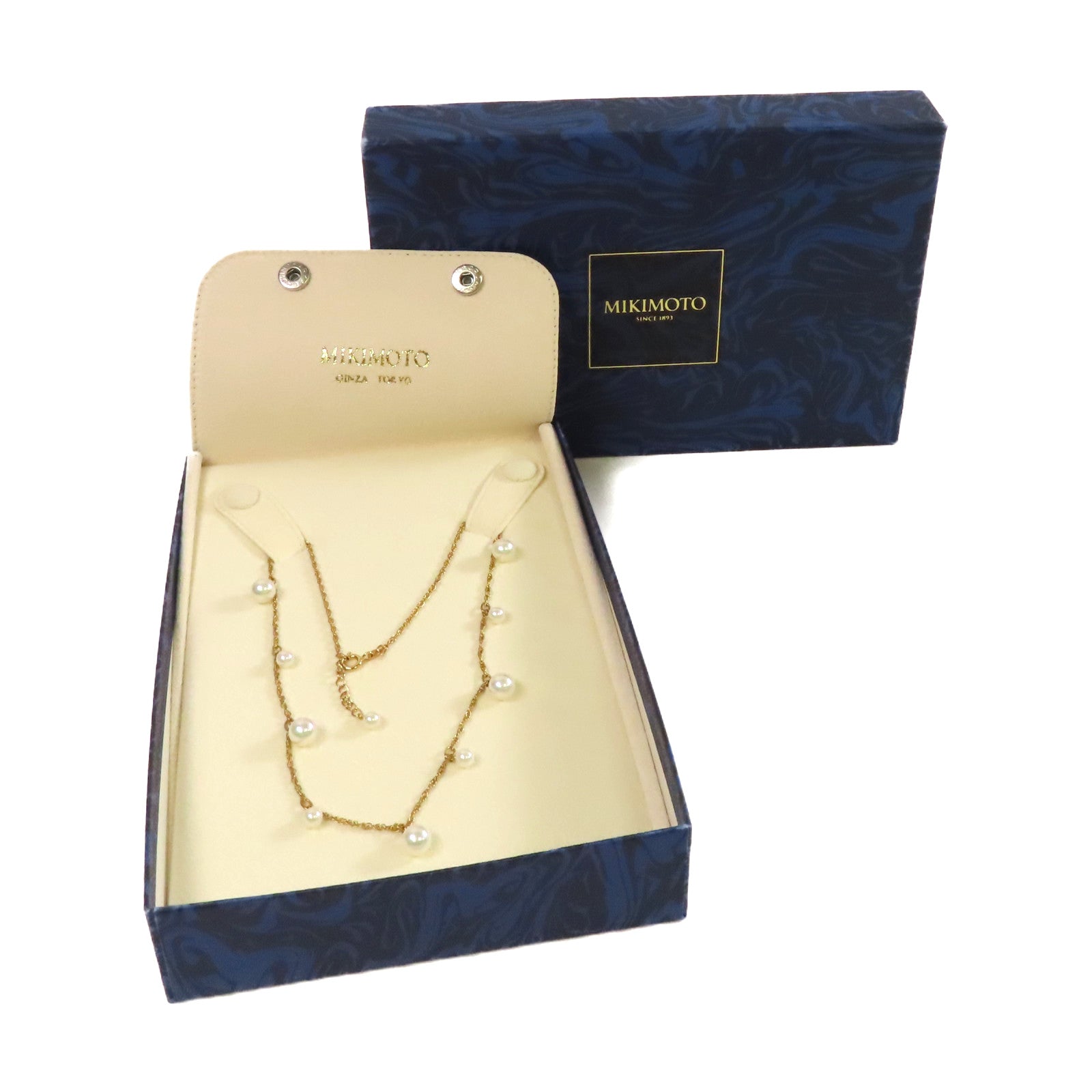 MIKIMOTO 18K黃金/珍珠Pearl Necklace項鏈