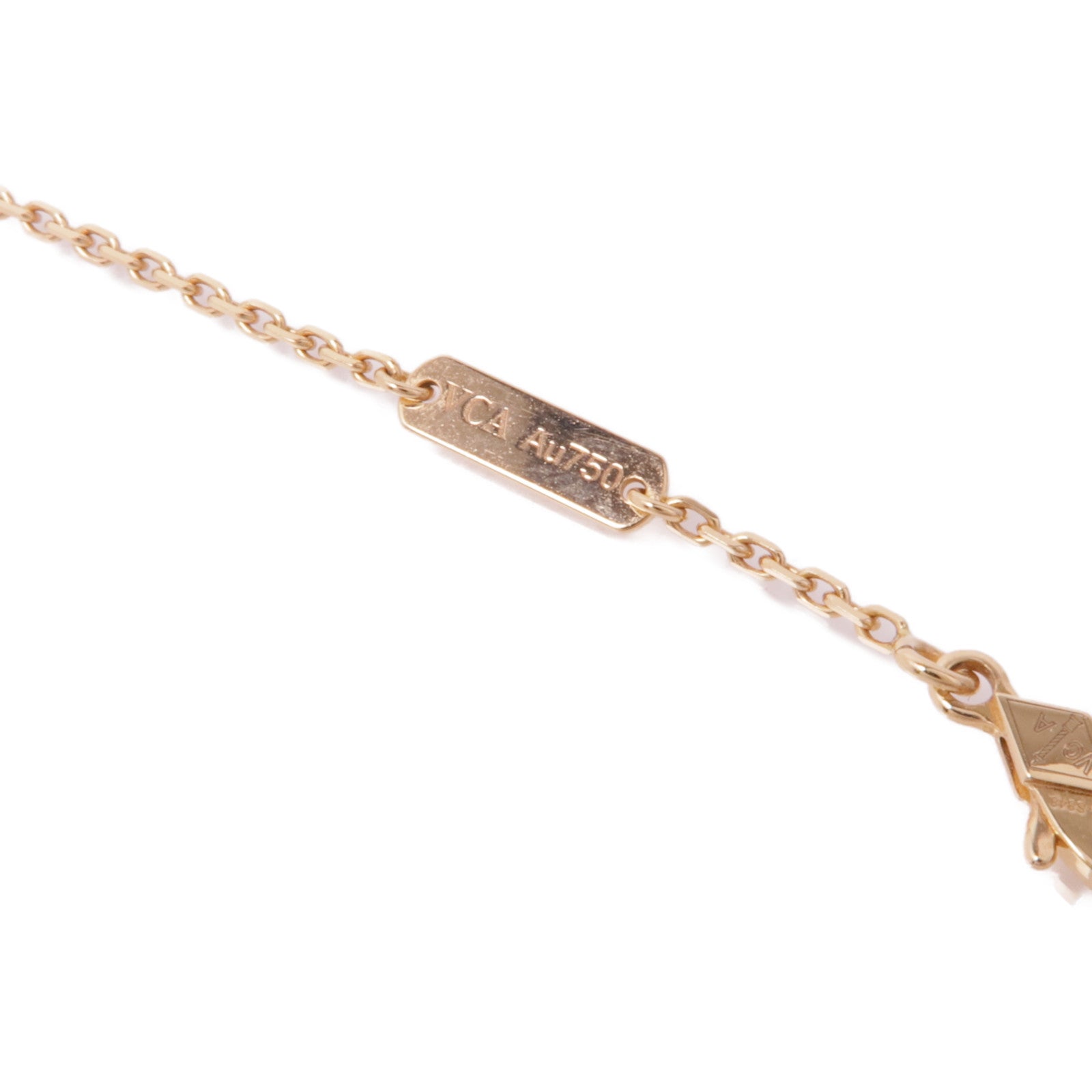 Van Cleef & Arpels 18K玫瑰金Vintage Alhambra珍珠母貝項鍊