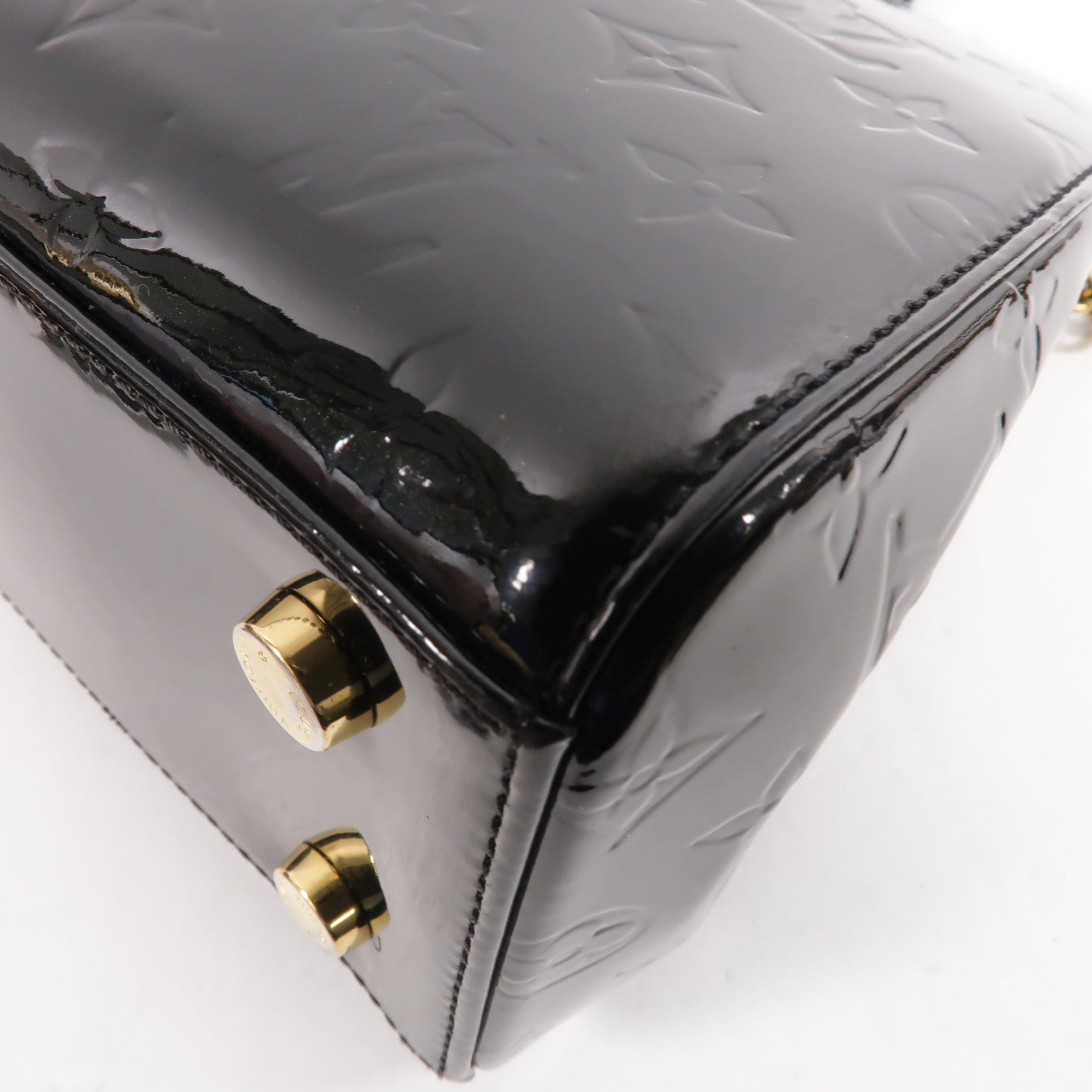 LOUIS VUITTON Vernis Brea MM金扣手挽肩背兩用袋