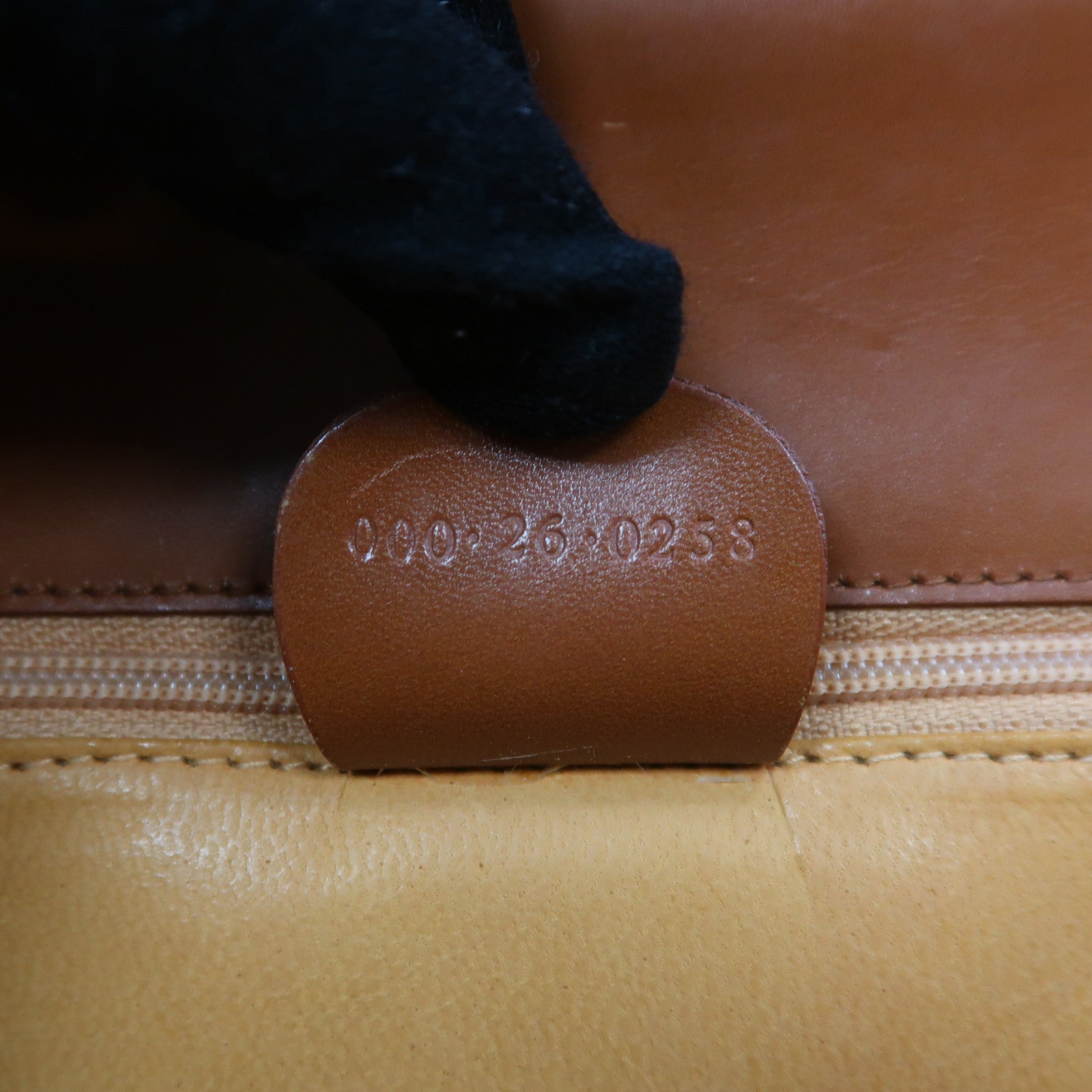 GUCCI 皮革Vintage Kelly Rare Lady金扣手挽袋棕色