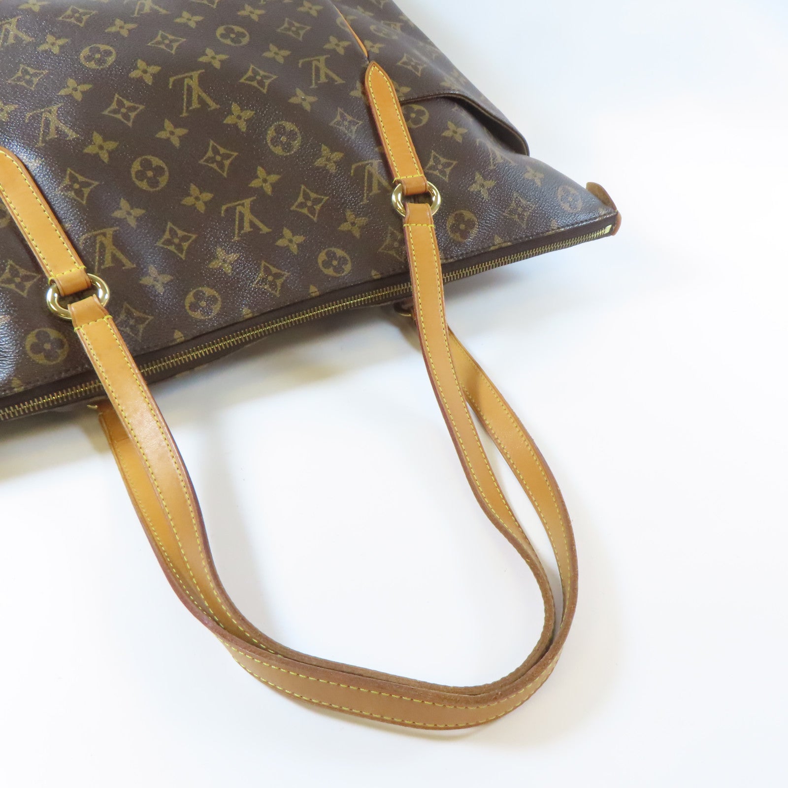 LOUIS VUITTON Monogram Totally GM Shoulder Bag金扣肩背袋啡色