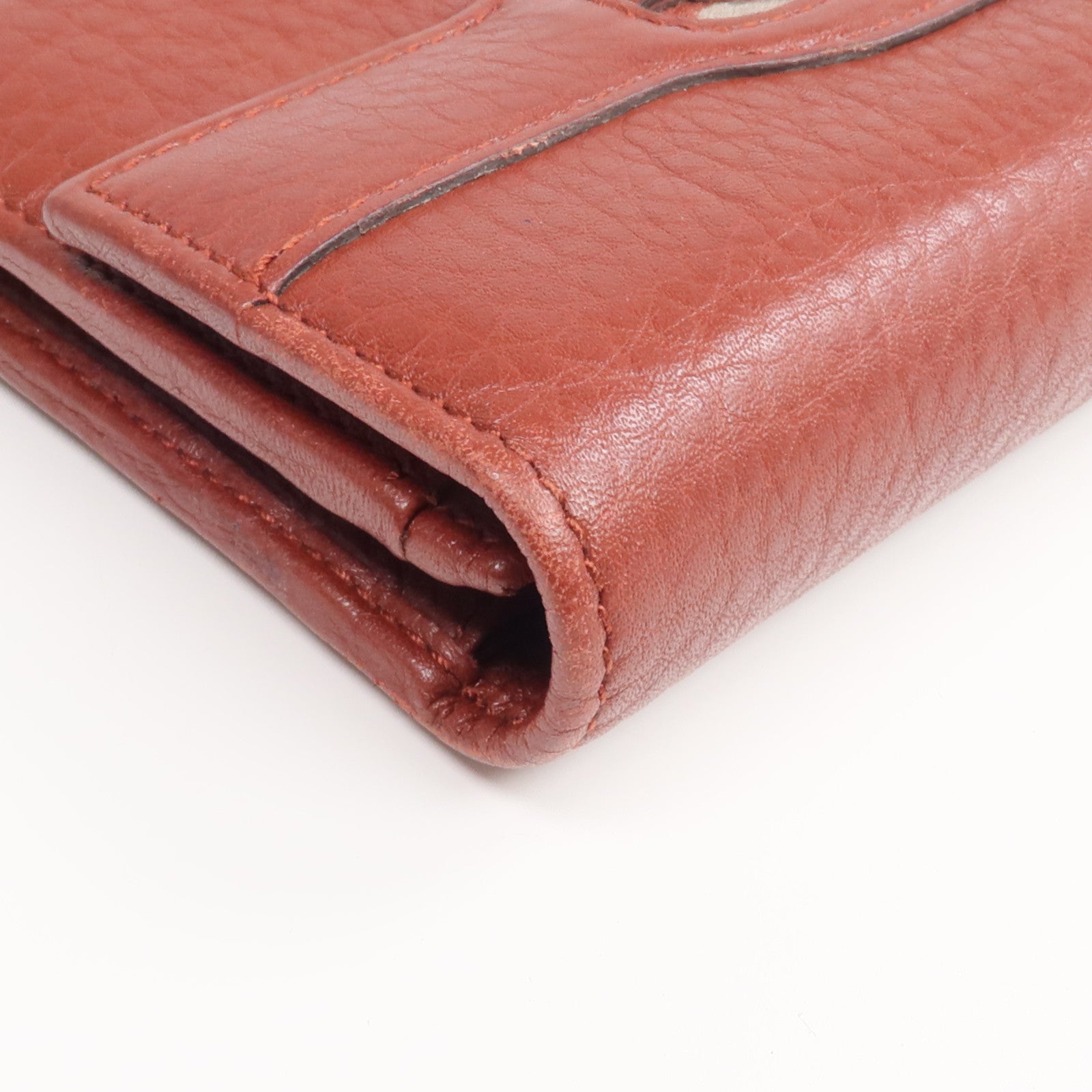 GUCCI 牛皮皮革Long Wallet金扣長錢包