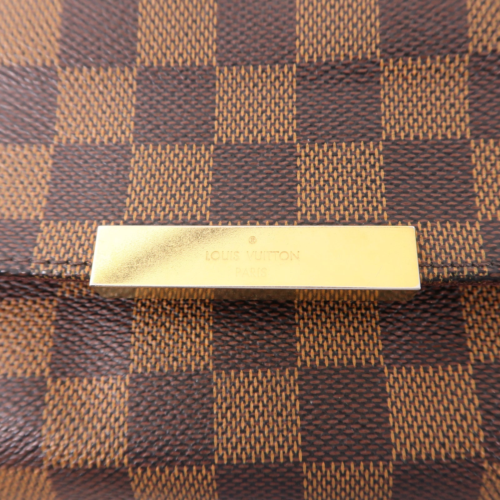 LOUIS VUITTON Damier Favorite PM金扣手挽肩背兩用袋