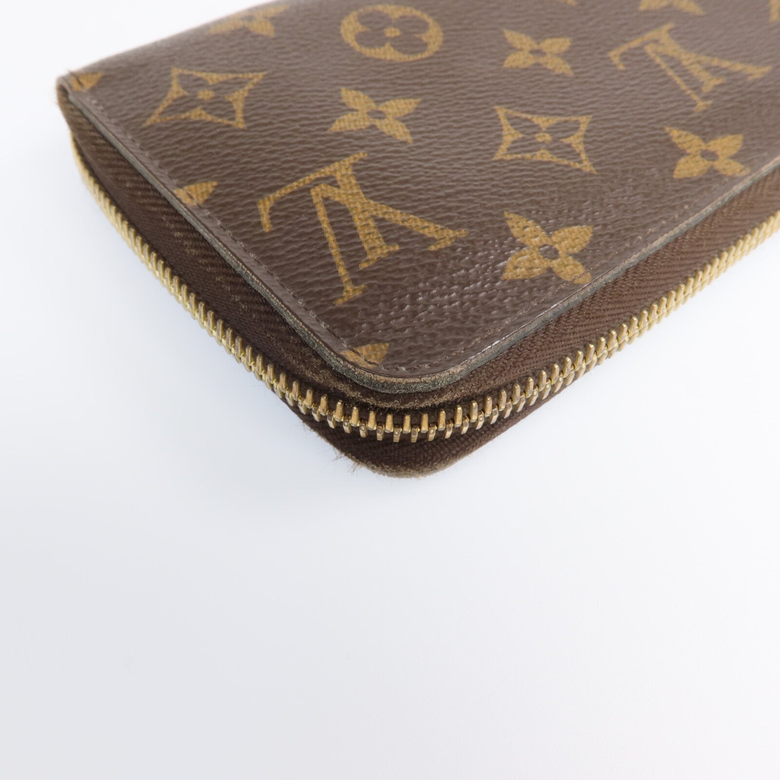 LOUIS VUITTON Monogram Zipper Long Wallet金扣長錢包
