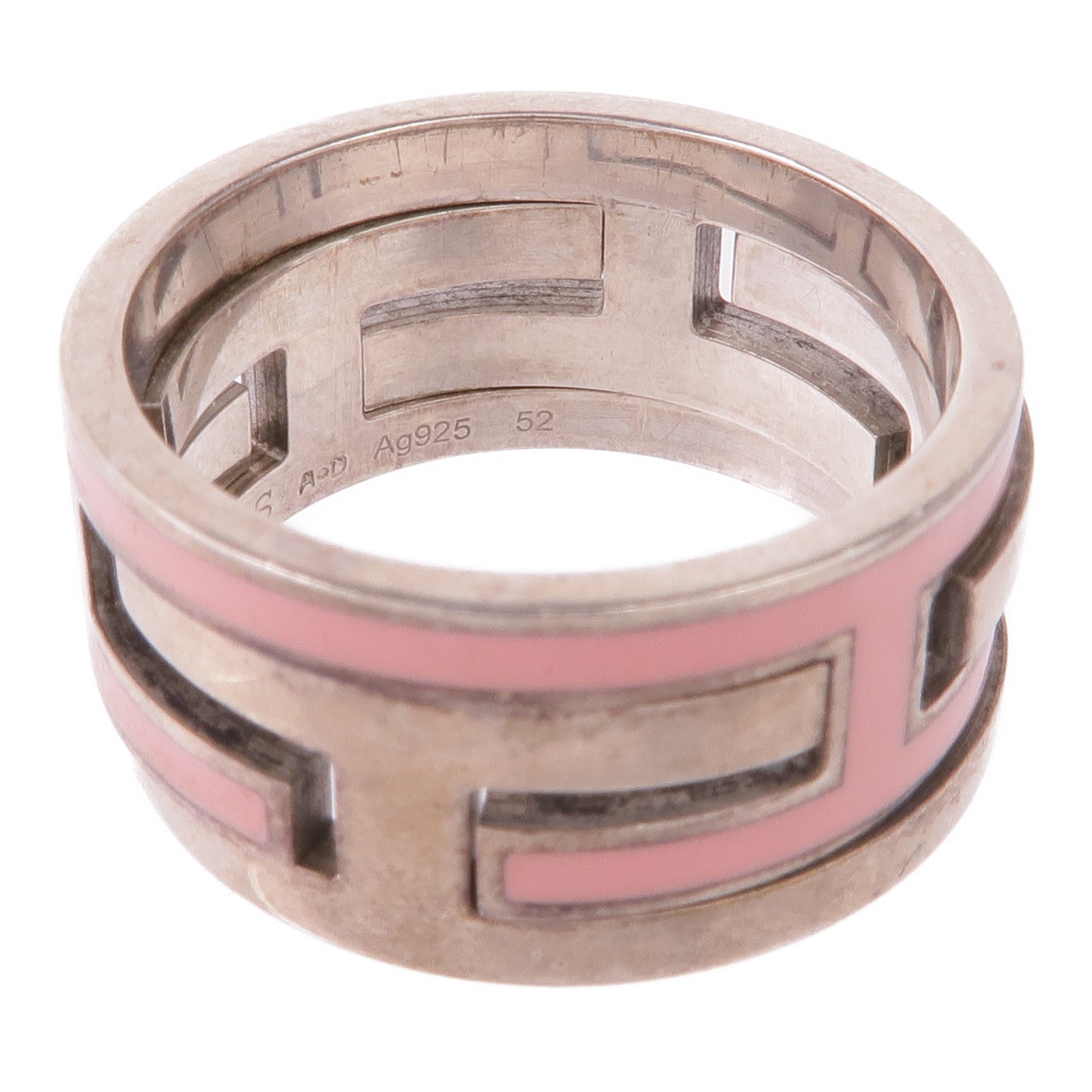 HERMES 925純銀Move H Ring戒指Hermes#52/US#6