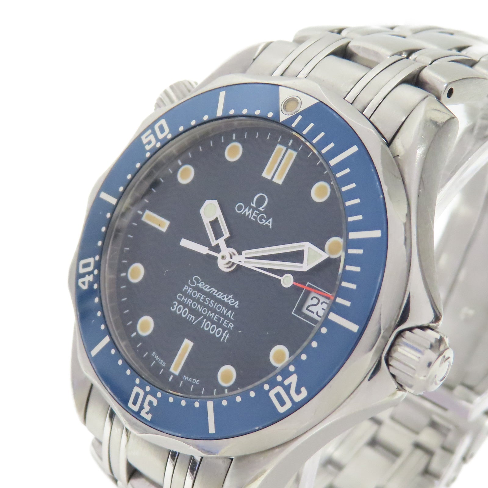 OMEGA Seamaster不鏽鋼手錶自動機芯藍色