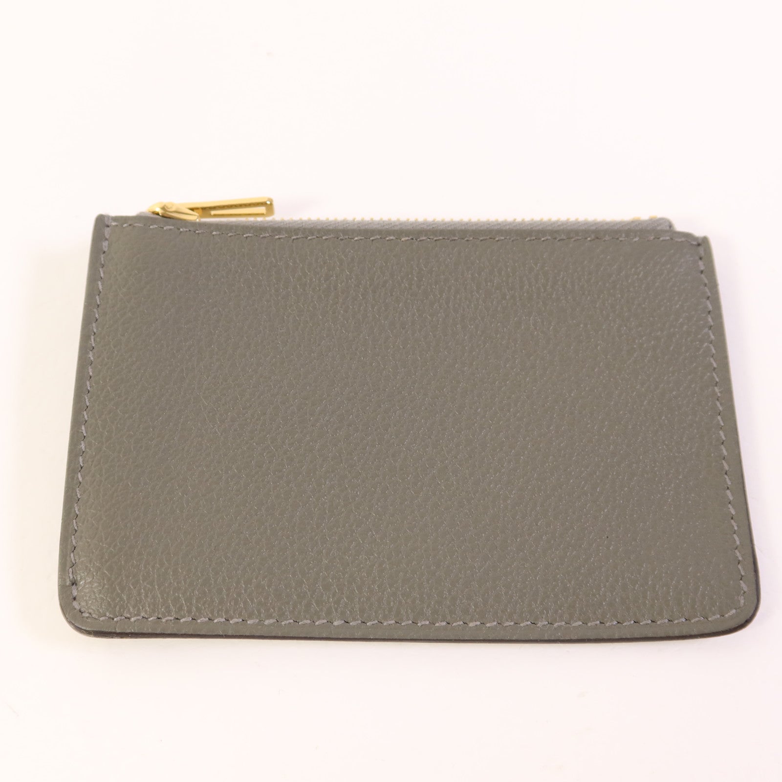 HERMES 【激減優惠】Evercolor皮革Roulis Slim金扣手拿包Gris Meyer